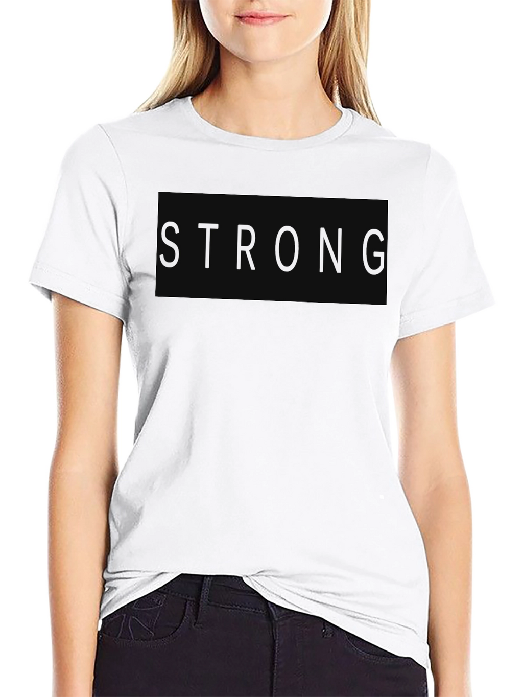 Black Strong Graphic T-Shirt