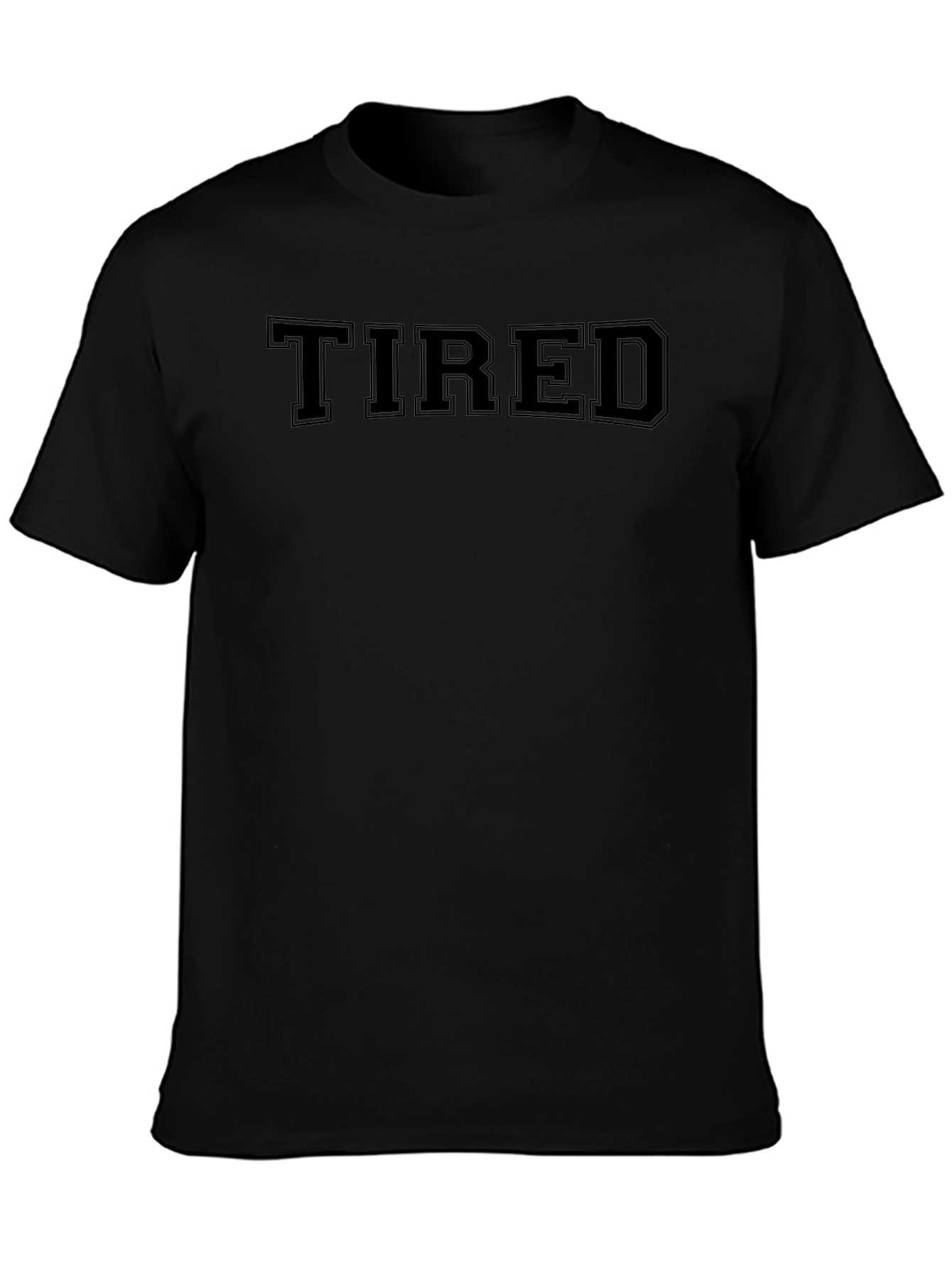 Tired Black T-Shirt - Classic Style