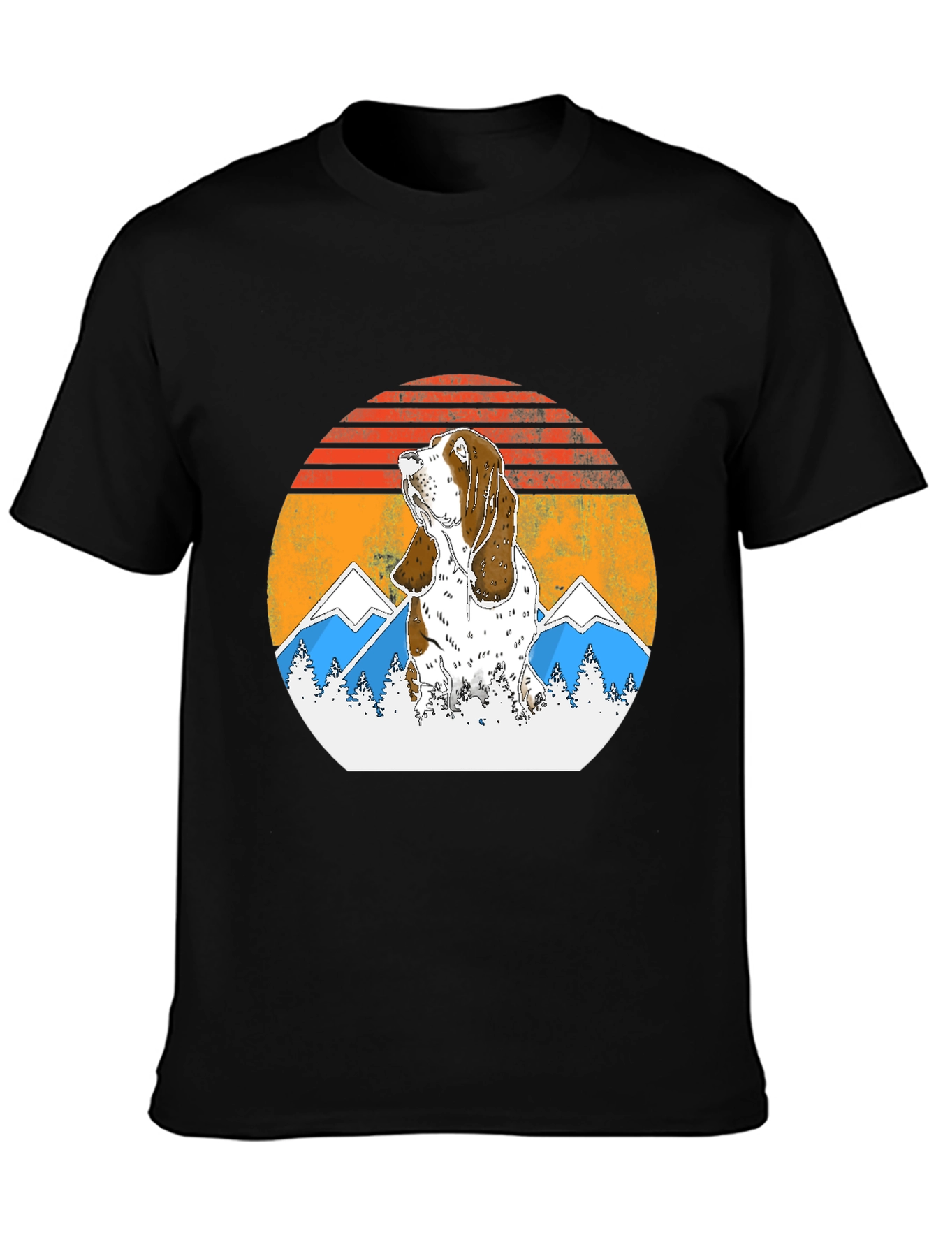 Bassett Hound Sunset T-Shirt - Dog Lover Tee