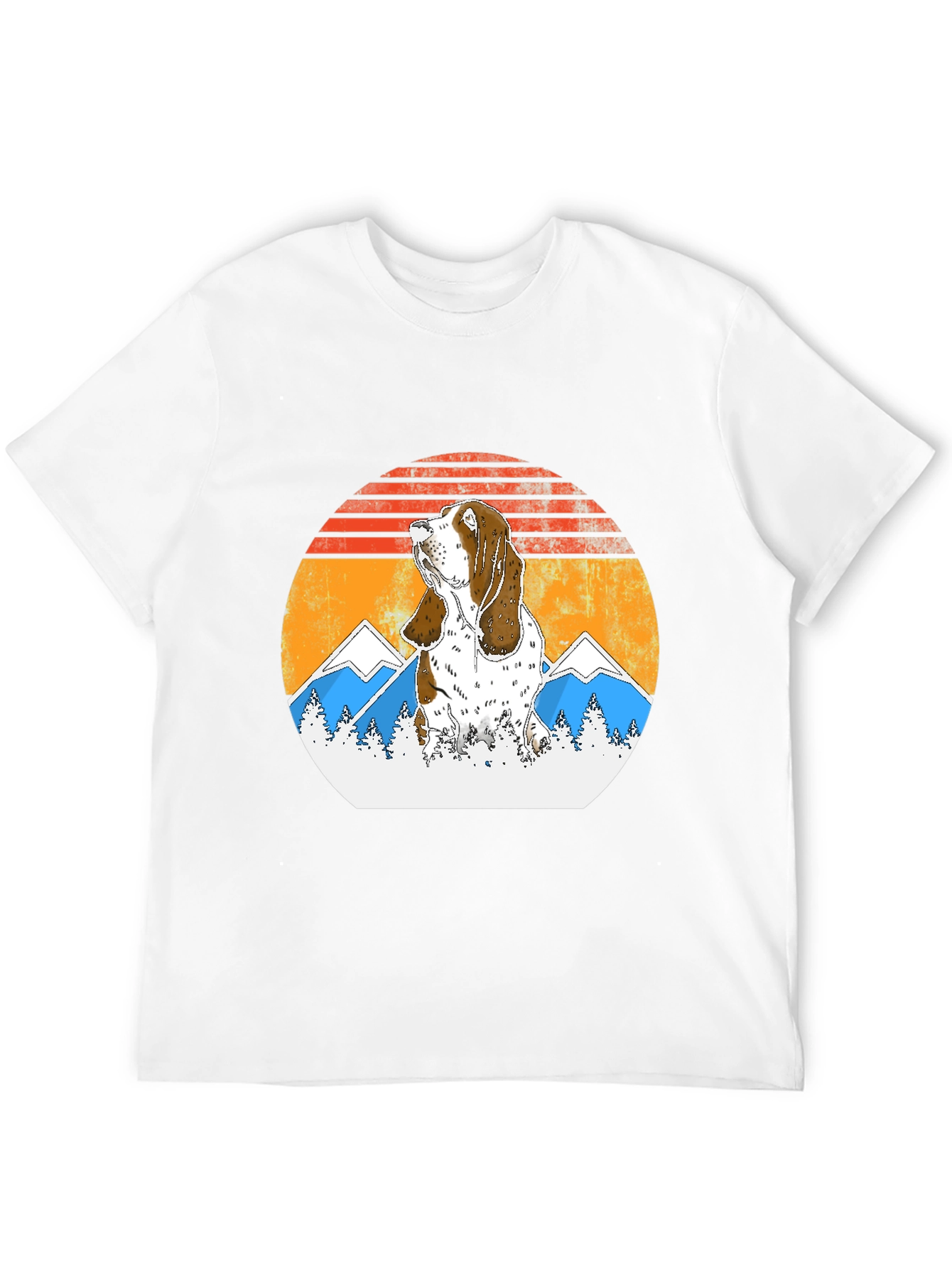 Bassett Hound Sunset T-Shirt - Dog Lover Tee