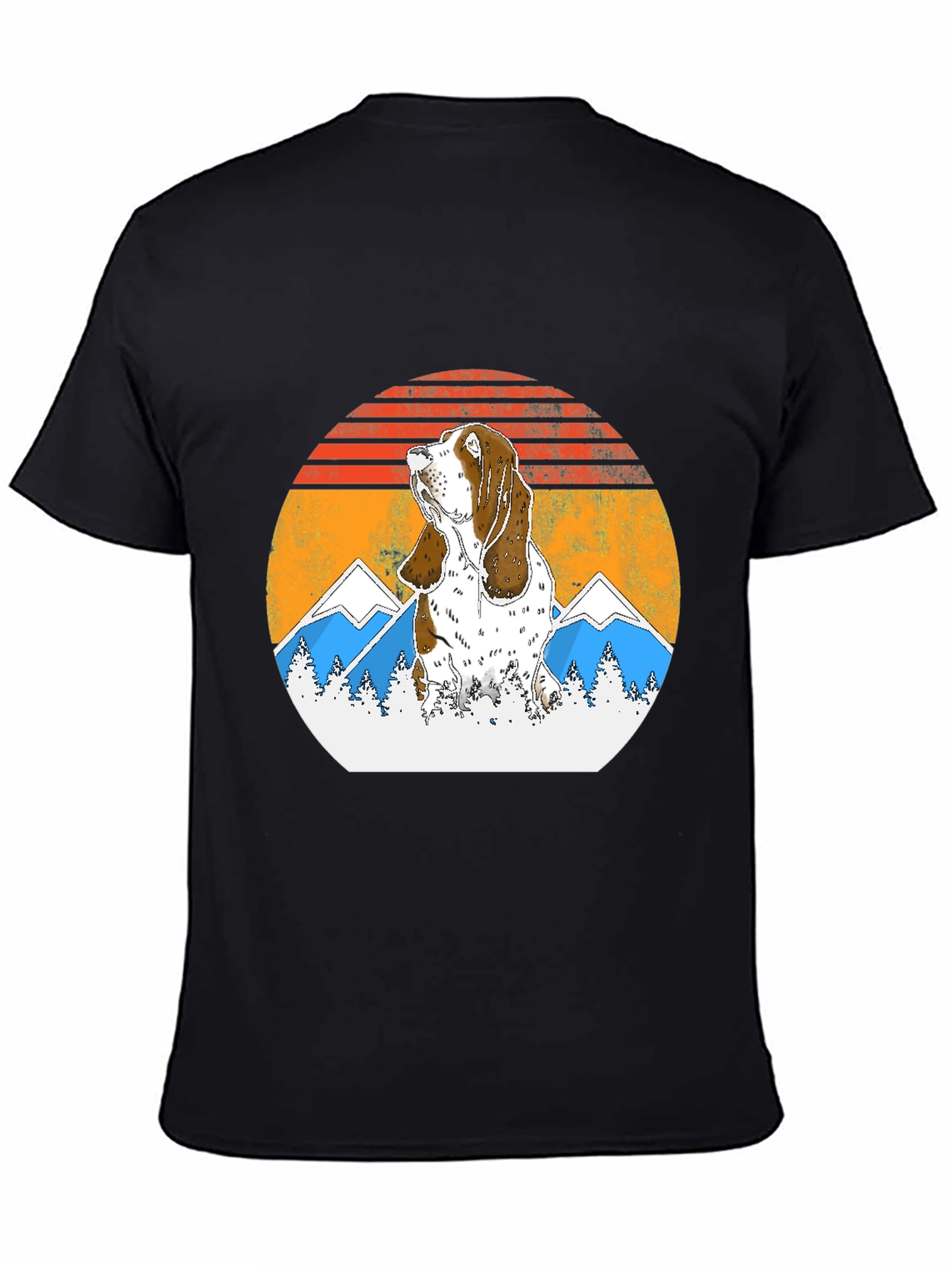 Bassett Hound Sunset T-Shirt - Dog Lover Tee