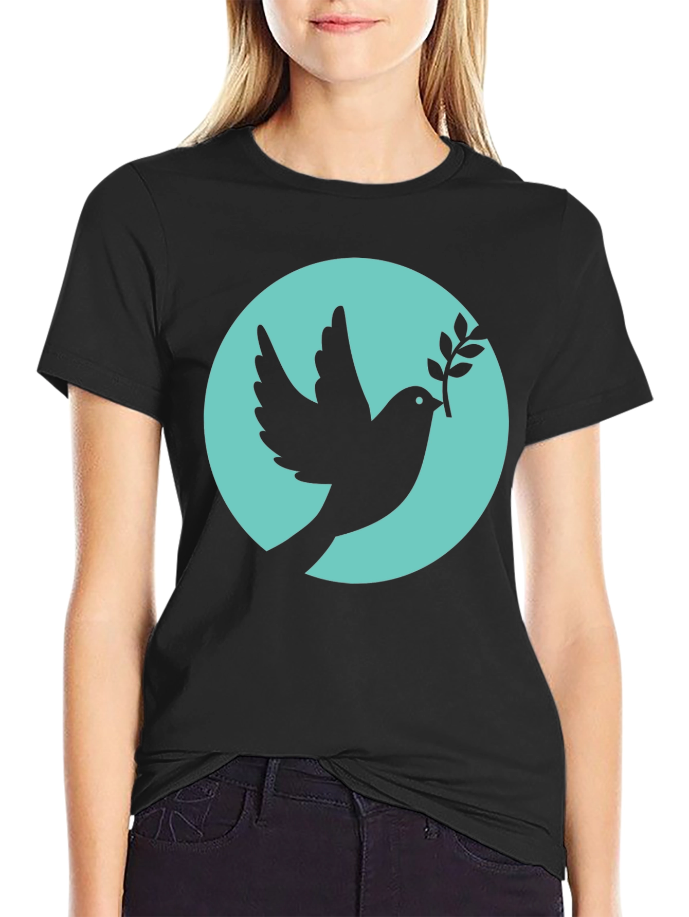 Peace Dove Black T-Shirt