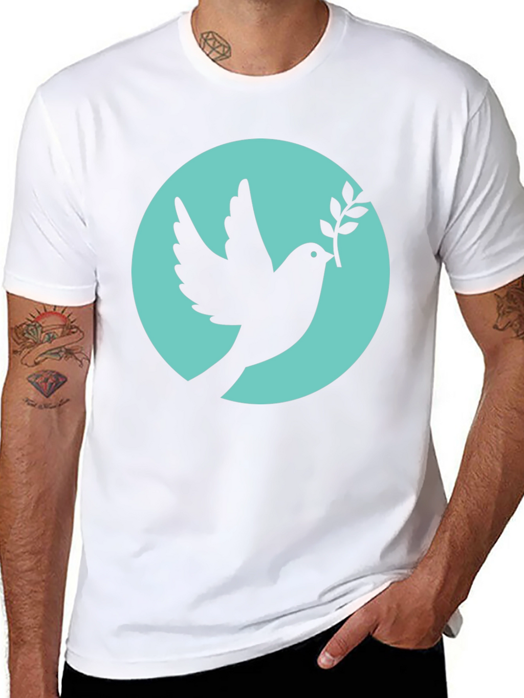 Peace Dove Black T-Shirt