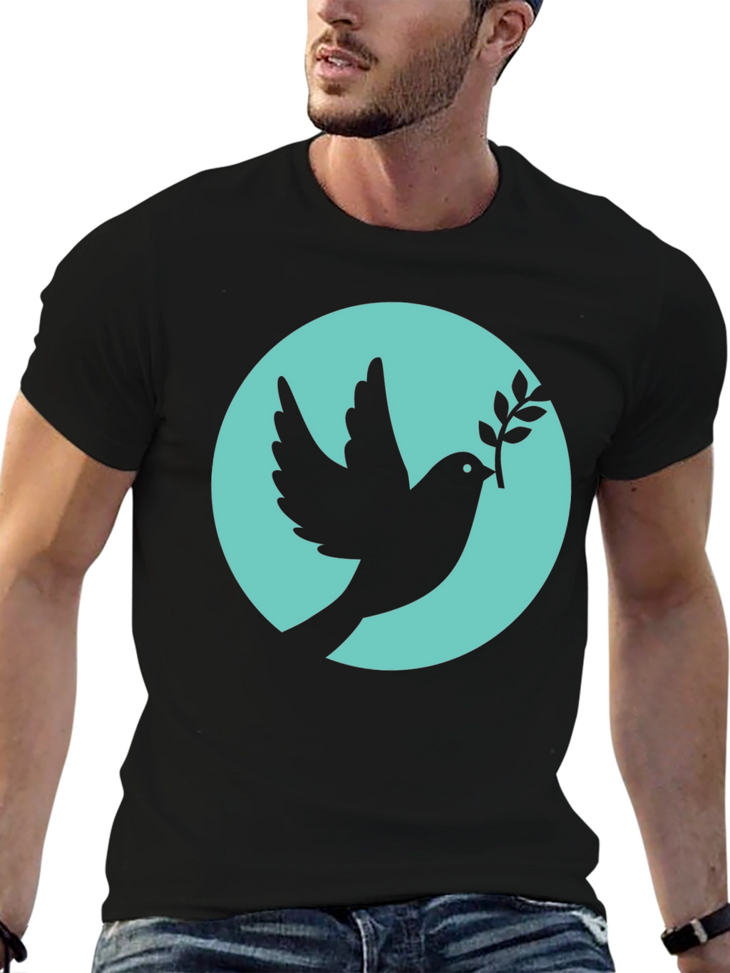 Peace Dove Black T-Shirt