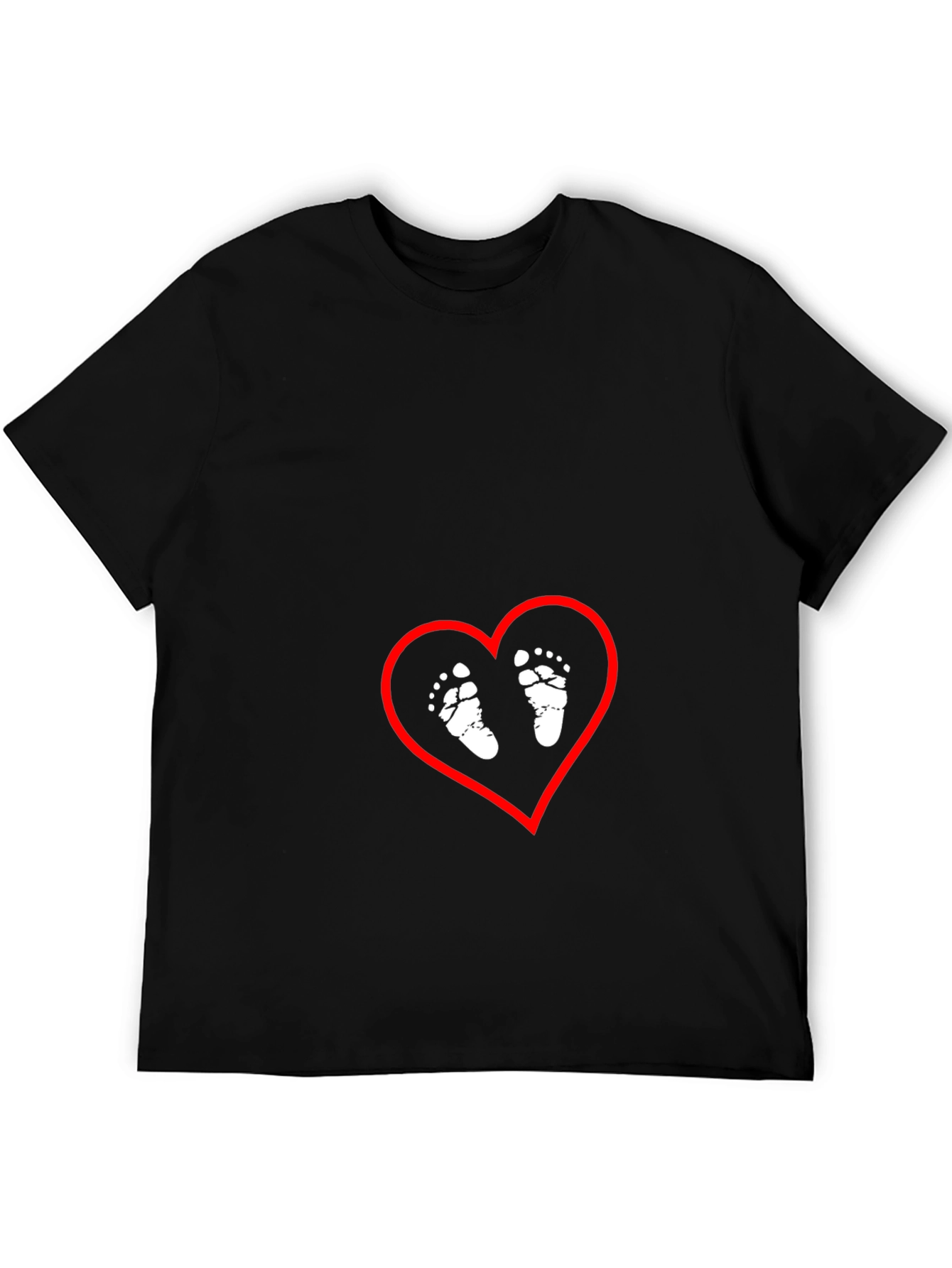 Baby Feet Heart Graphic Tee
