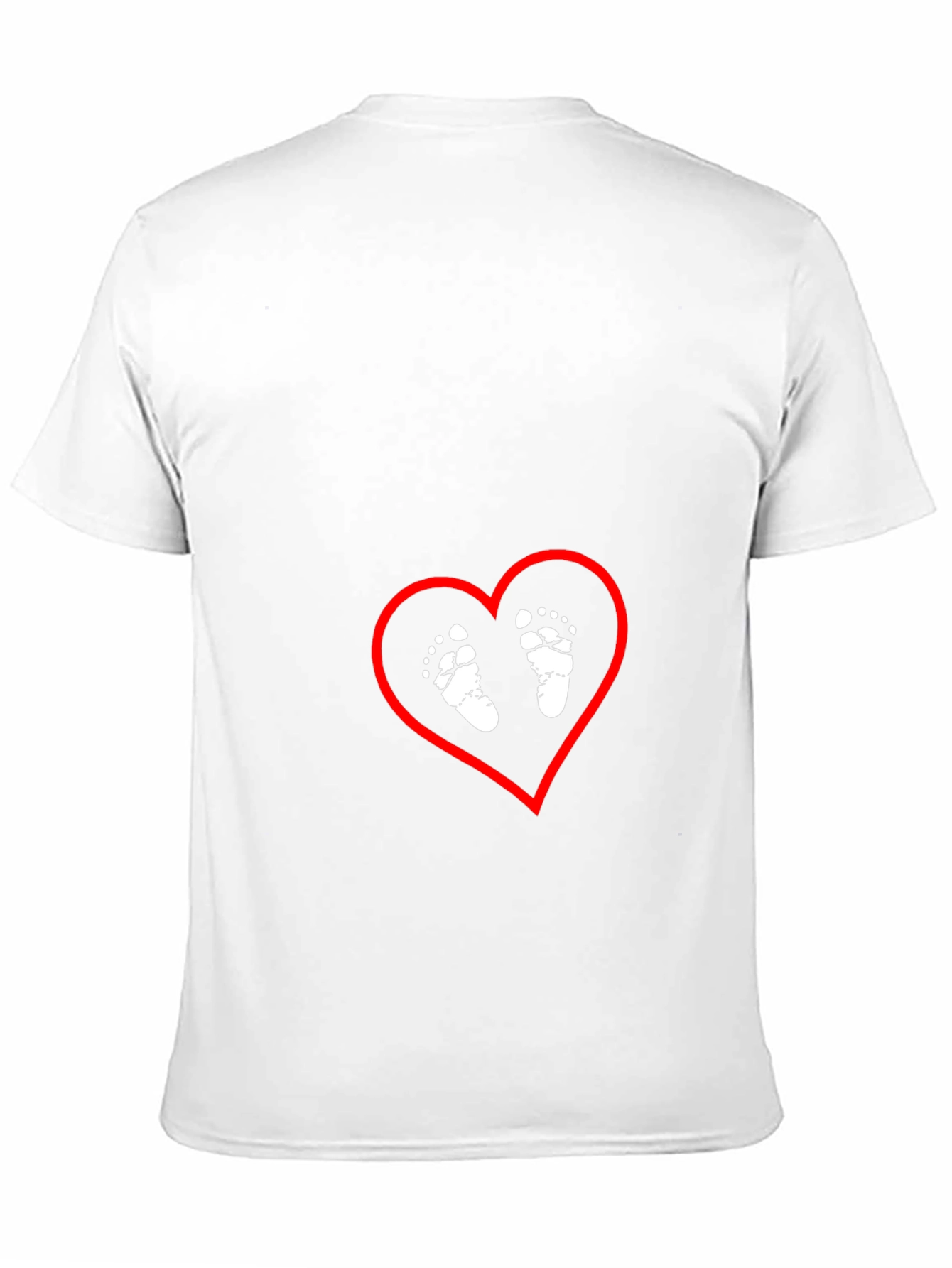 Baby Feet Heart Graphic Tee