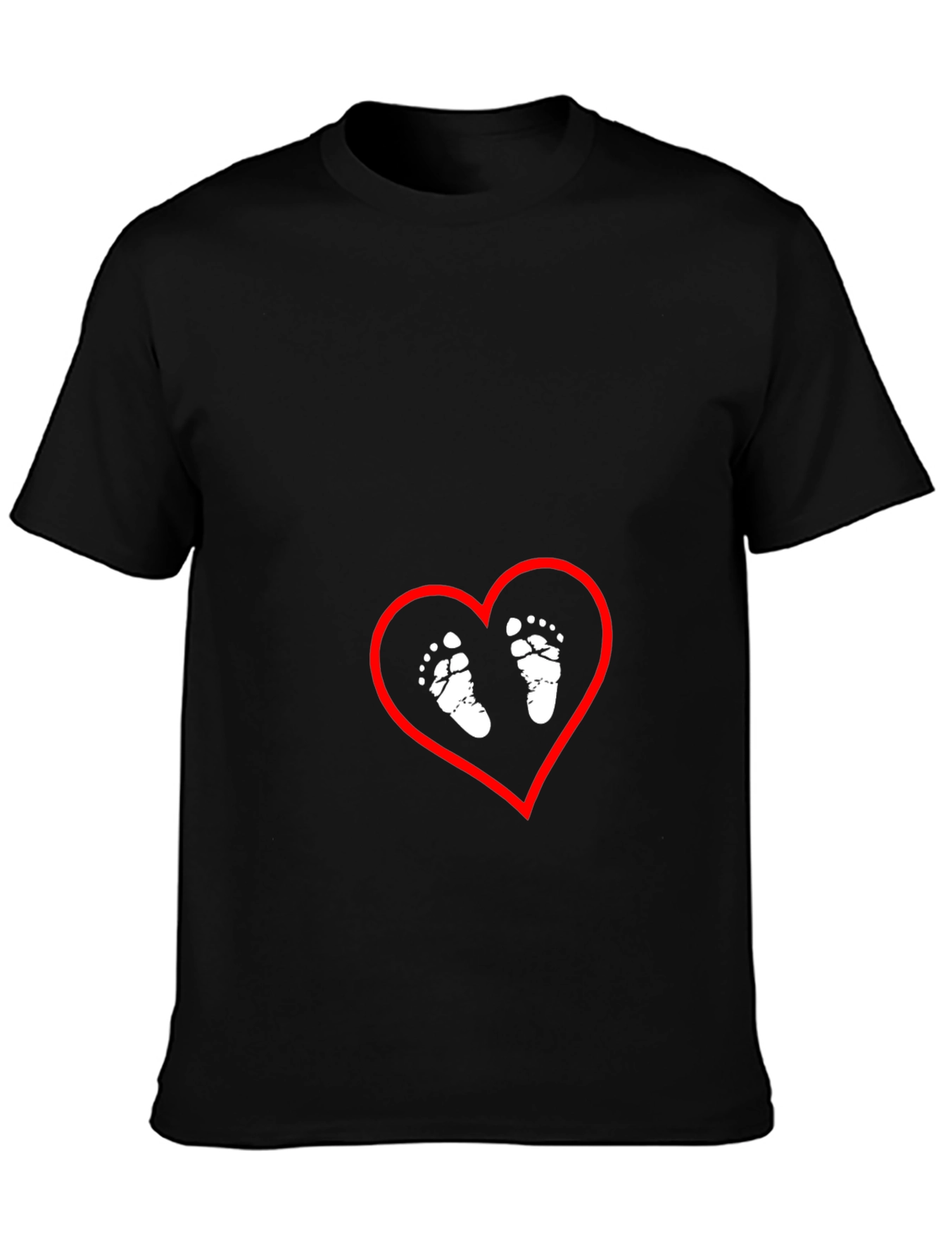 Baby Feet Heart Graphic Tee