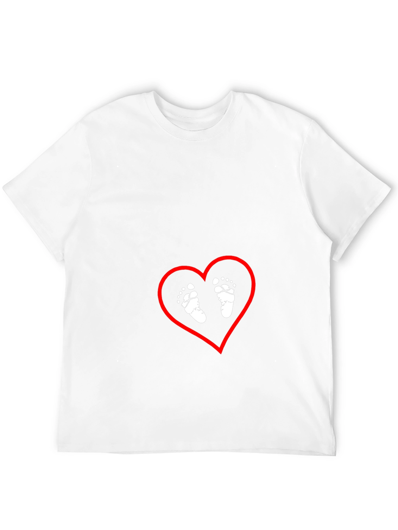 Baby Feet Heart Graphic Tee