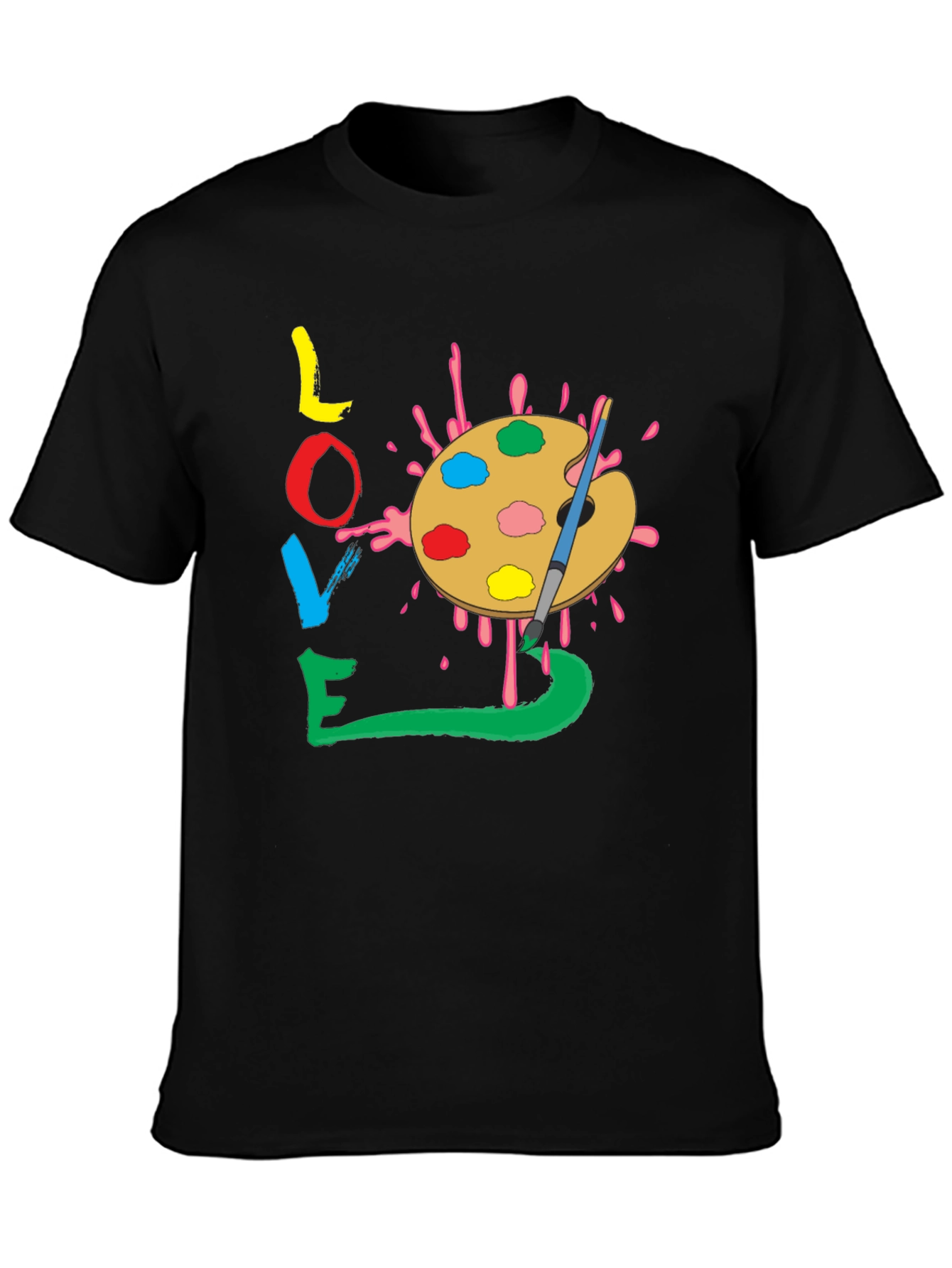 Love Art Palette T-Shirt - Painters Tee