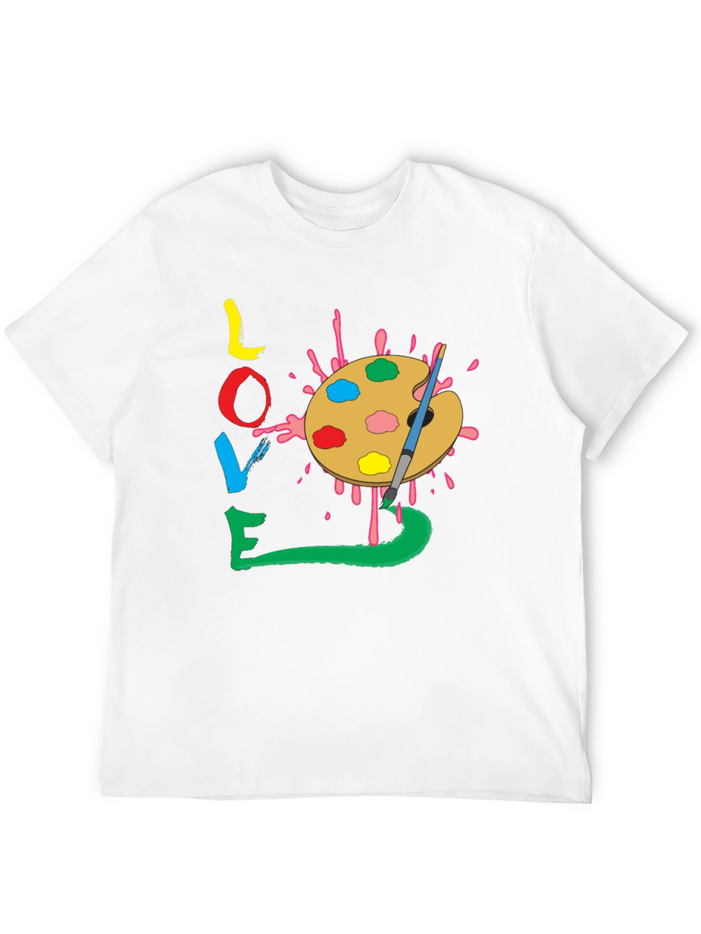 Love Art Palette T-Shirt - Painters Tee