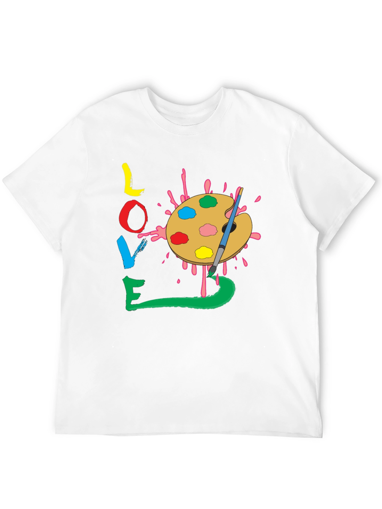 Love Art Palette T-Shirt - Painters Tee