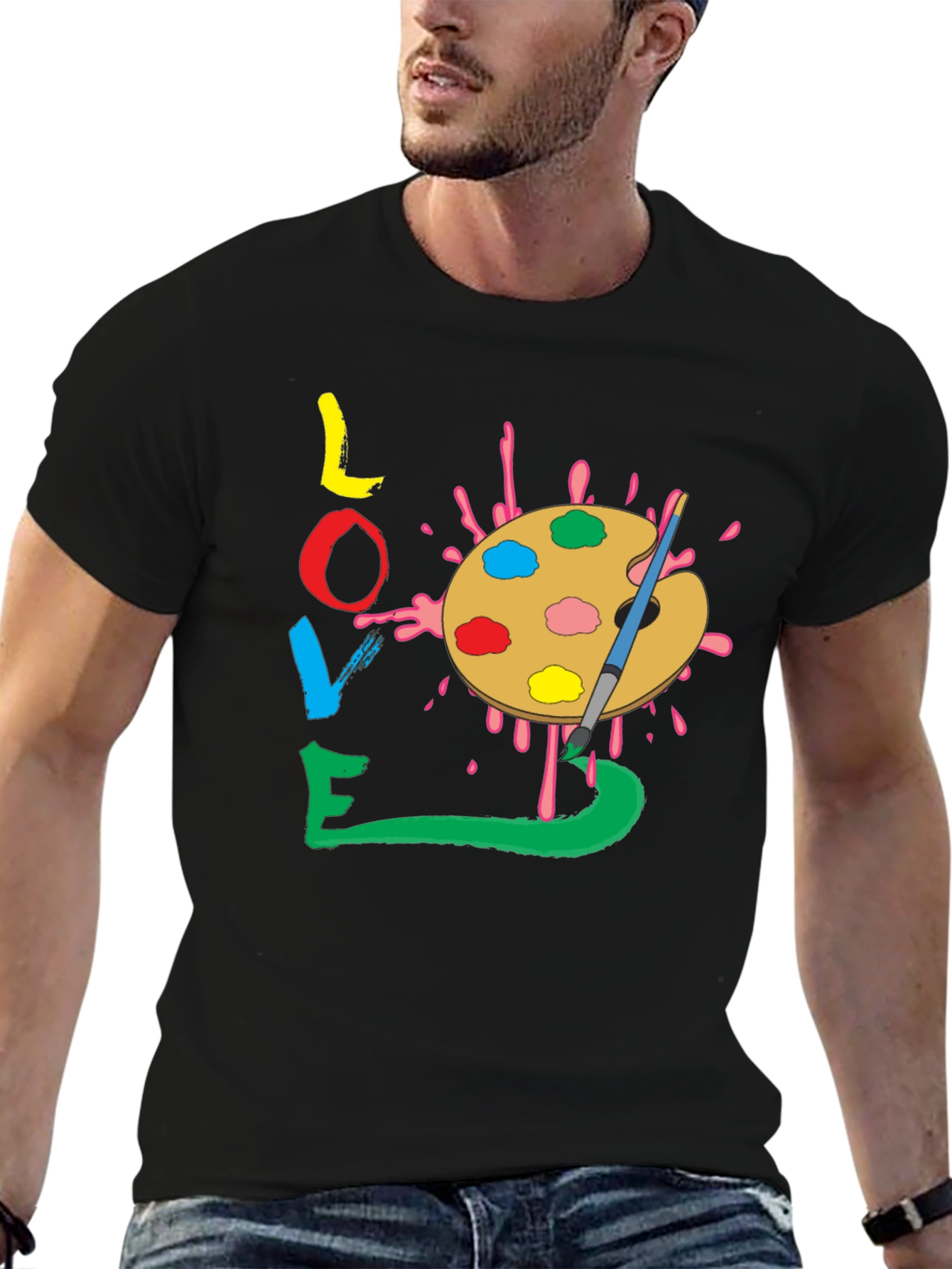 Love Art Palette T-Shirt - Painters Tee
