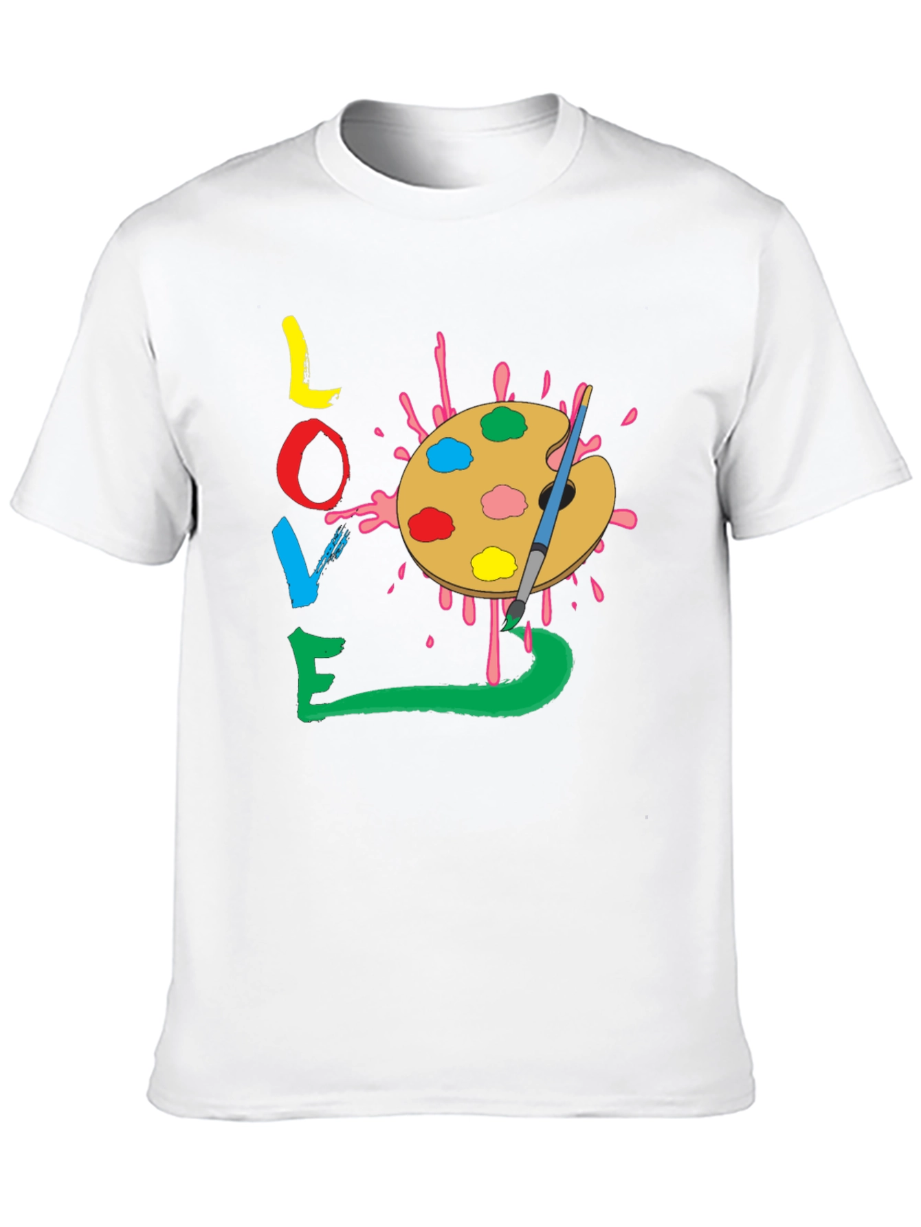 Love Art Palette T-Shirt - Painters Tee