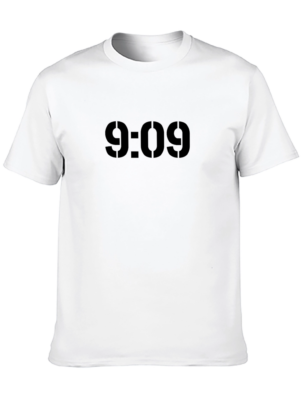Stencil 9:09 Tee - Cool Black Graphic T-Shirt