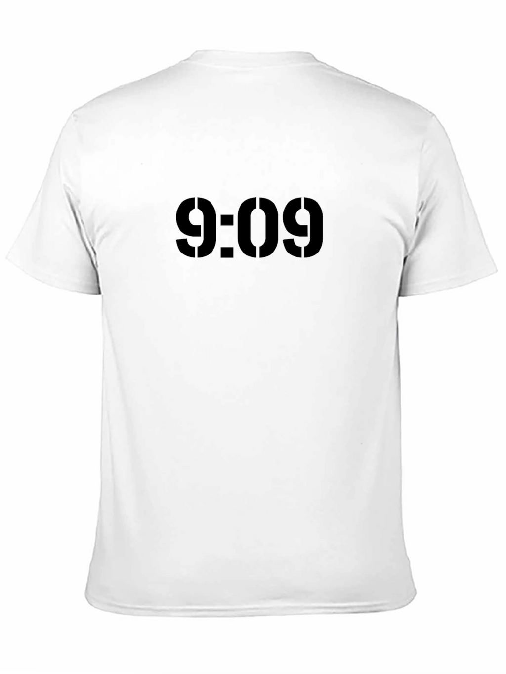 Stencil 9:09 Tee - Cool Black Graphic T-Shirt