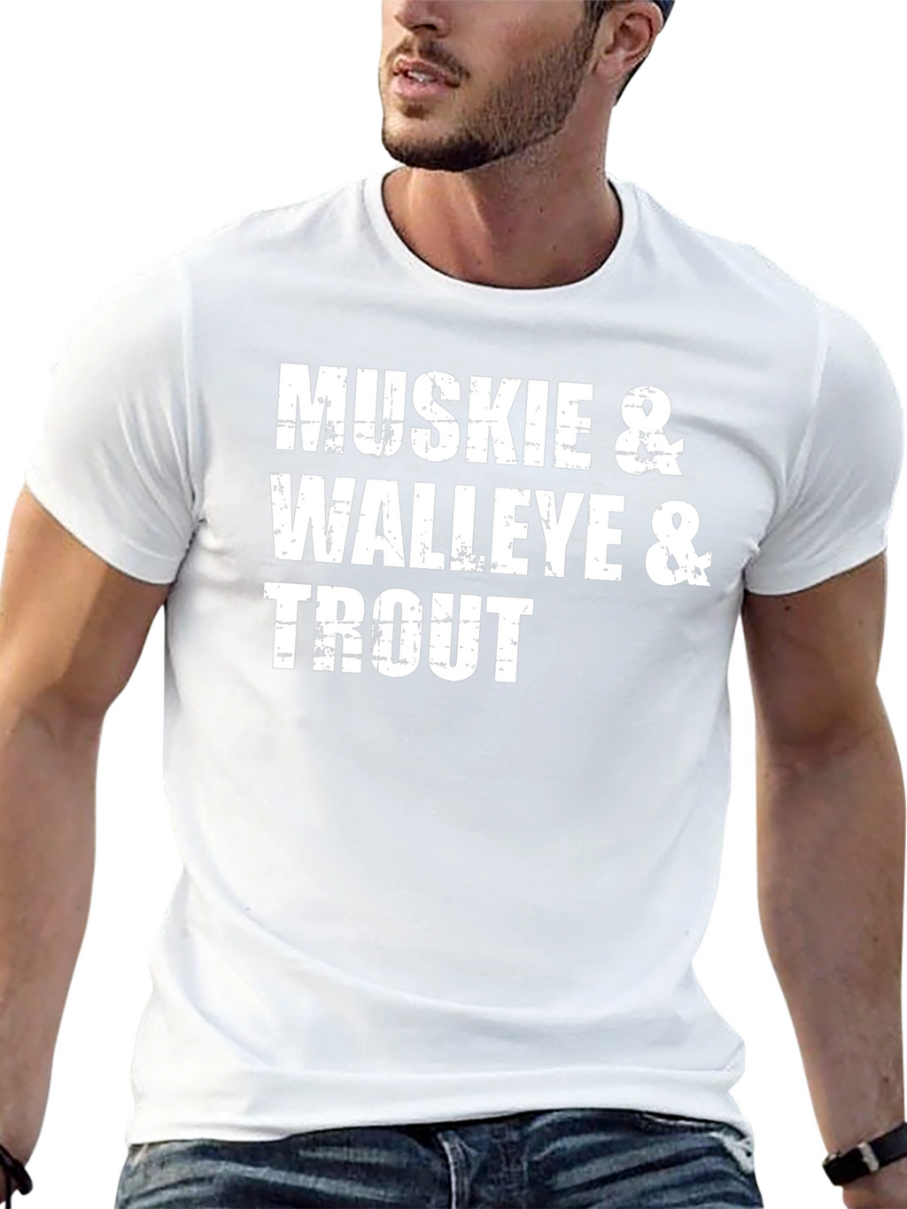 Muskie Walleye Trout Fishing T-Shirt