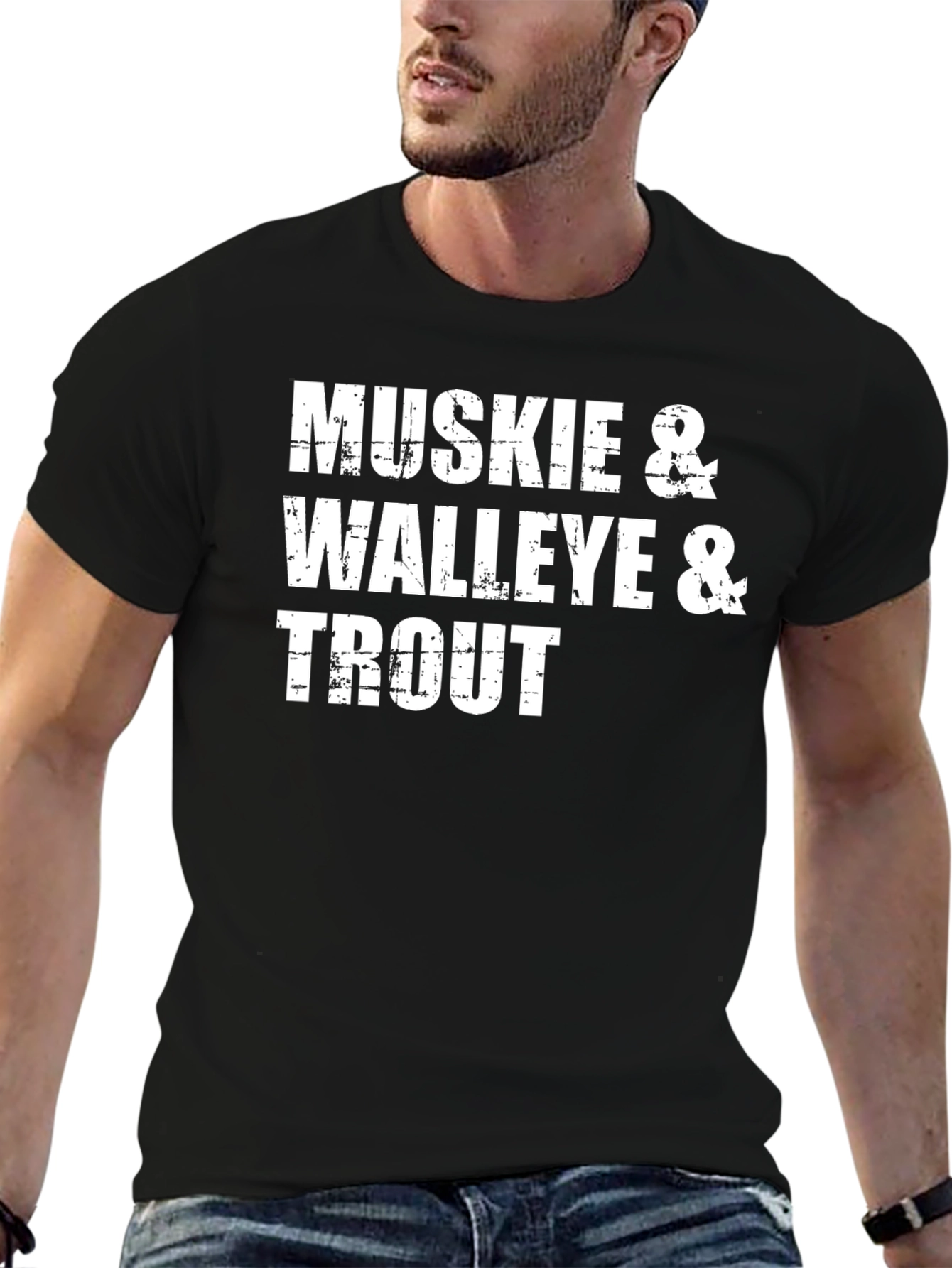 Muskie Walleye Trout Fishing T-Shirt
