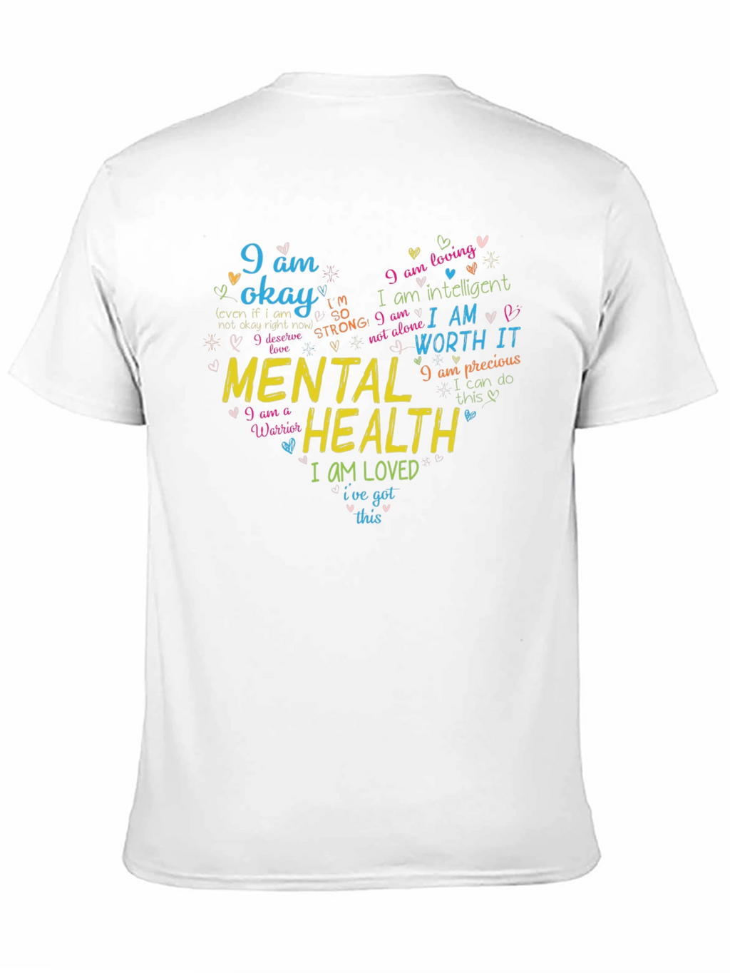 Mental Health Awareness Graphic Tee - I Am Enough