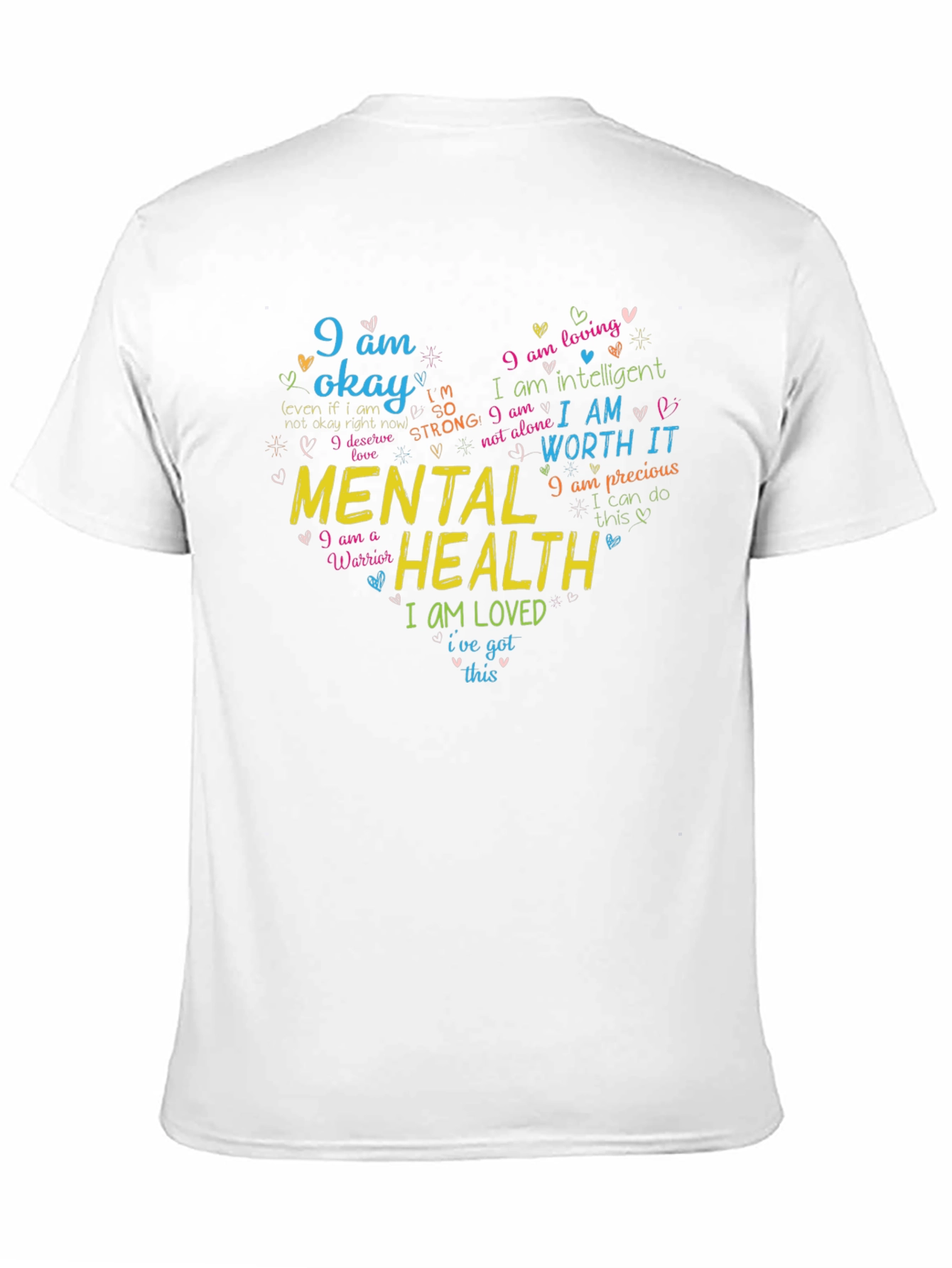 Mental Health Awareness Graphic Tee - I Am Enough