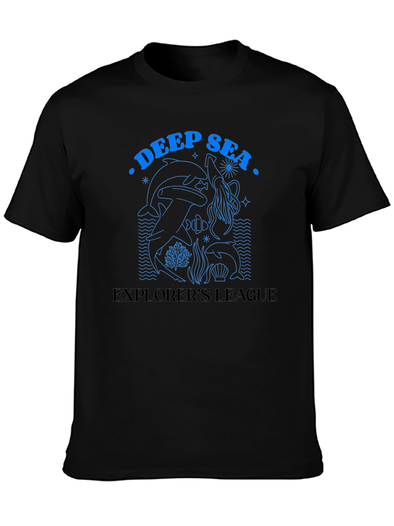 Deep Sea Explorers League Black T-Shirt