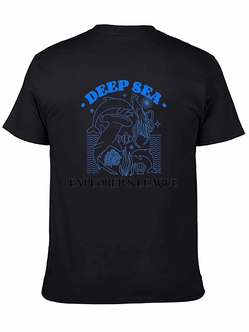 Deep Sea Explorers League Black T-Shirt