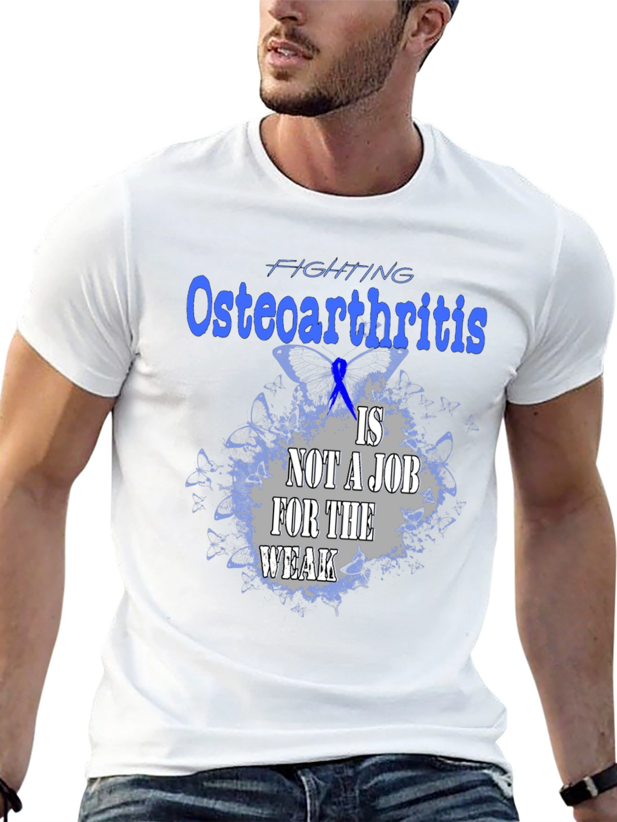 Osteoarthritis Awareness T-Shirt - Not A Job For The Weak Tee