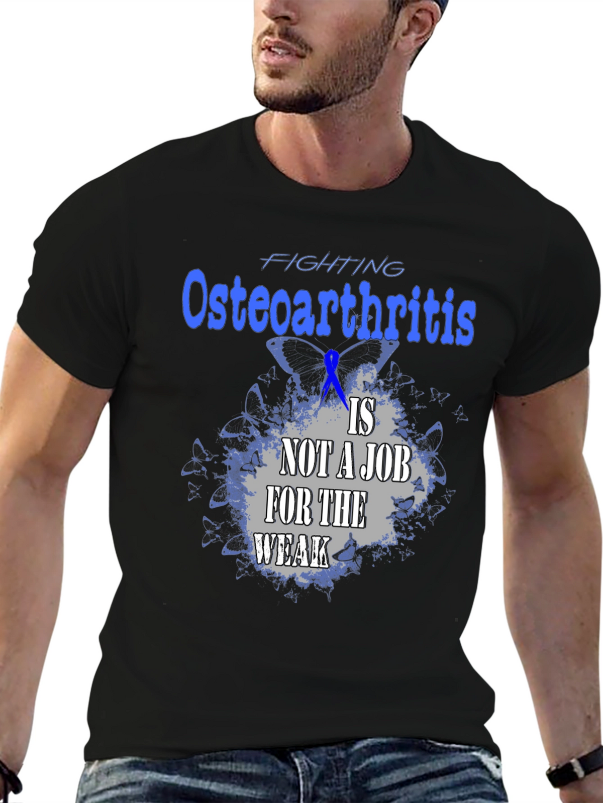 Osteoarthritis Awareness T-Shirt - Not A Job For The Weak Tee