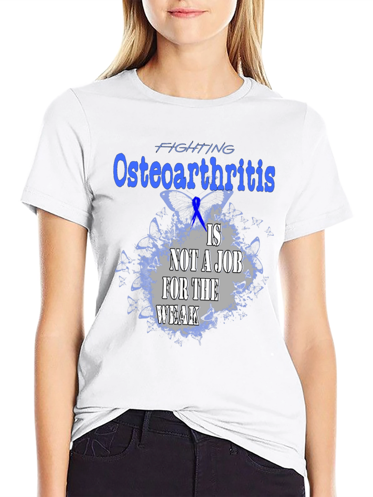 Osteoarthritis Awareness T-Shirt - Not A Job For The Weak Tee