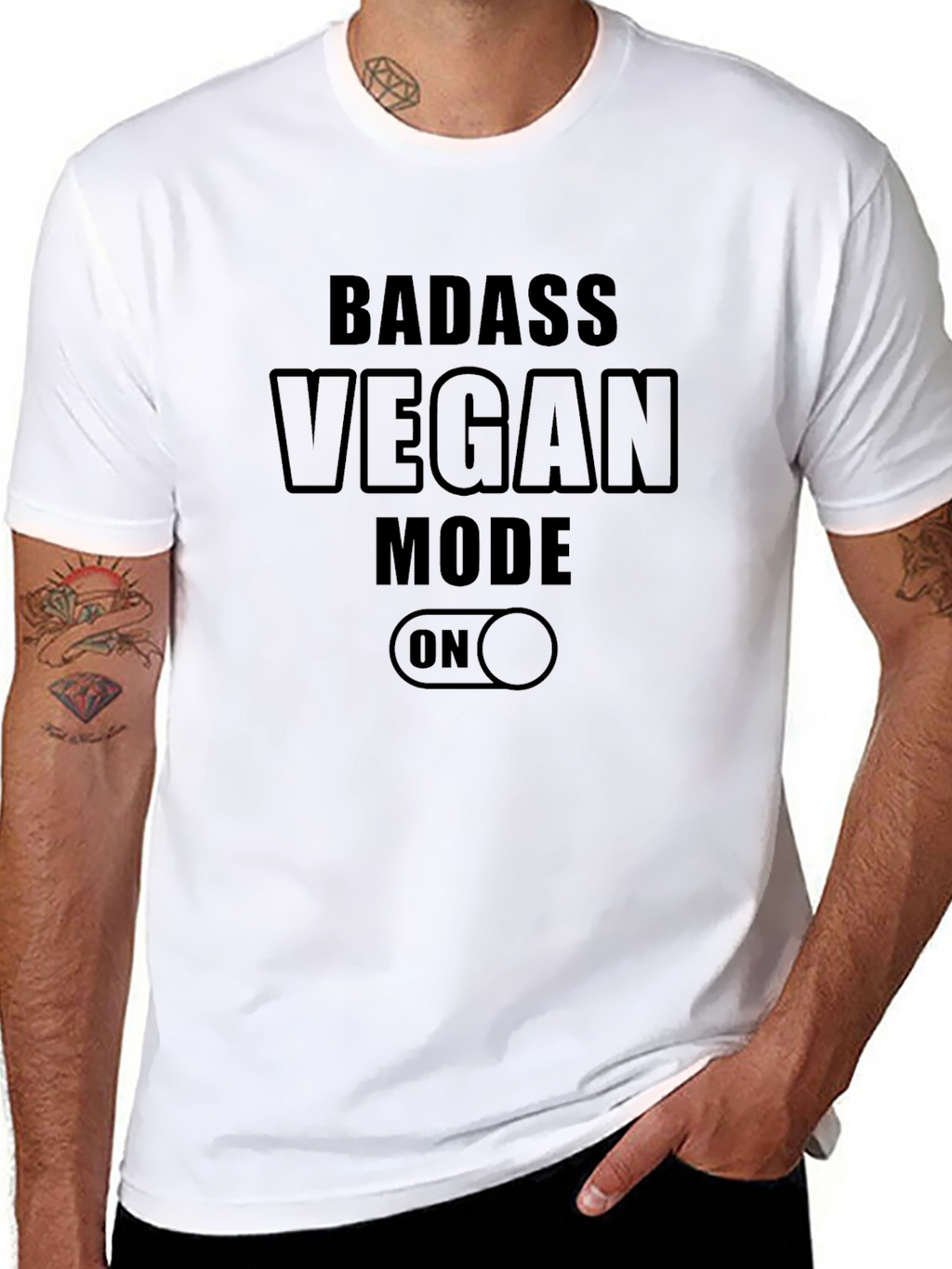 Badass Vegan Mode ON T-Shirt