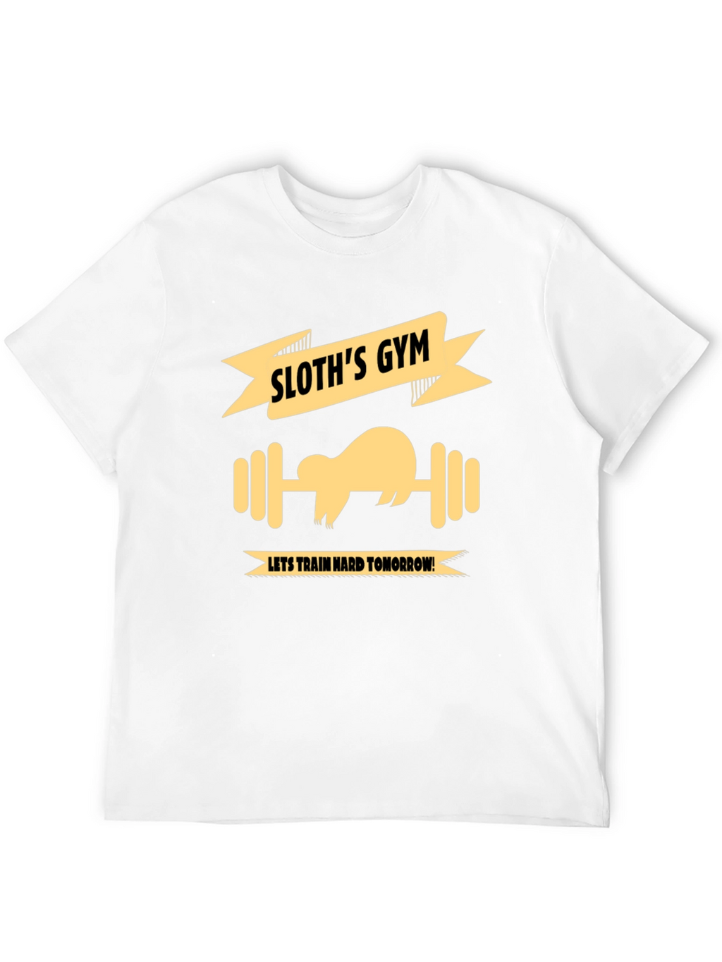 Sloths Gym Black T-Shirt