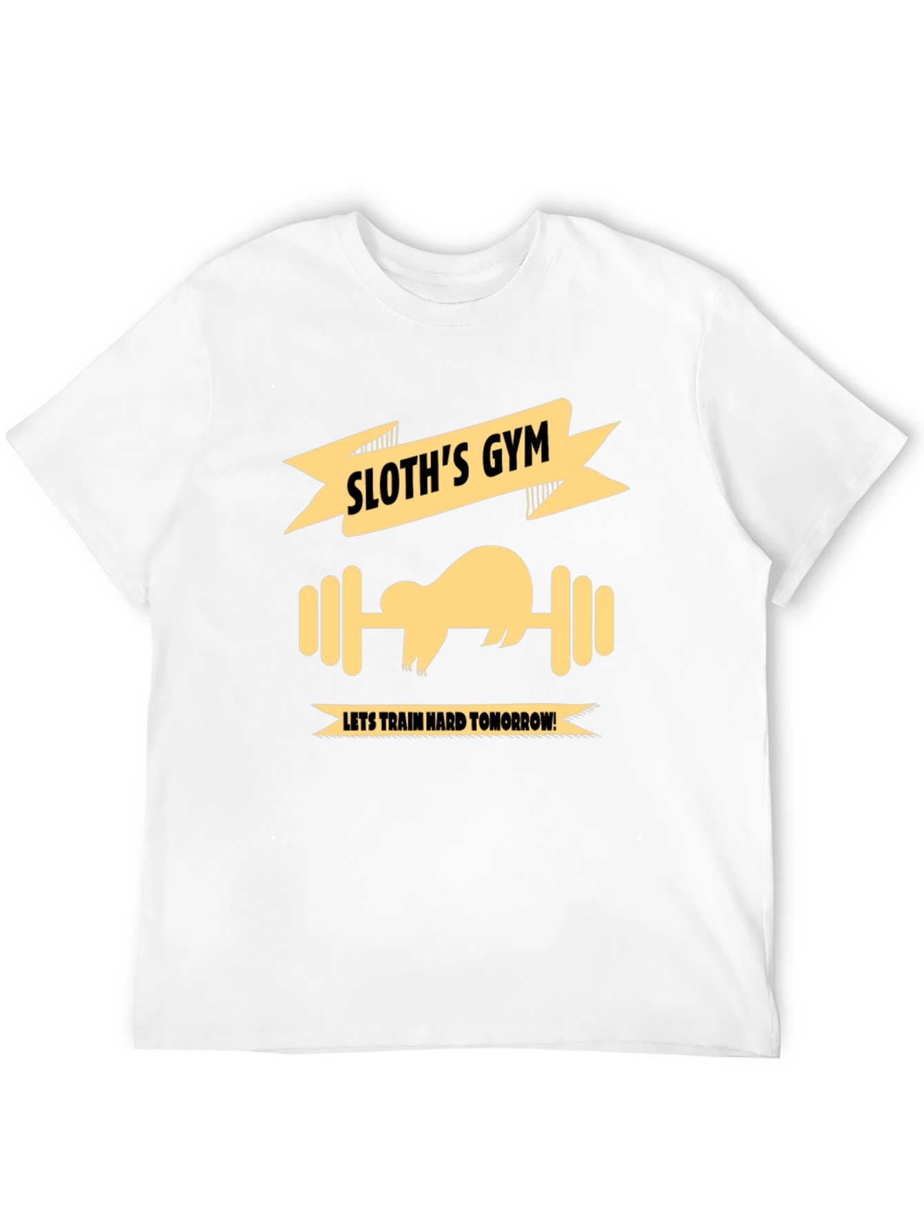 Sloths Gym Black T-Shirt
