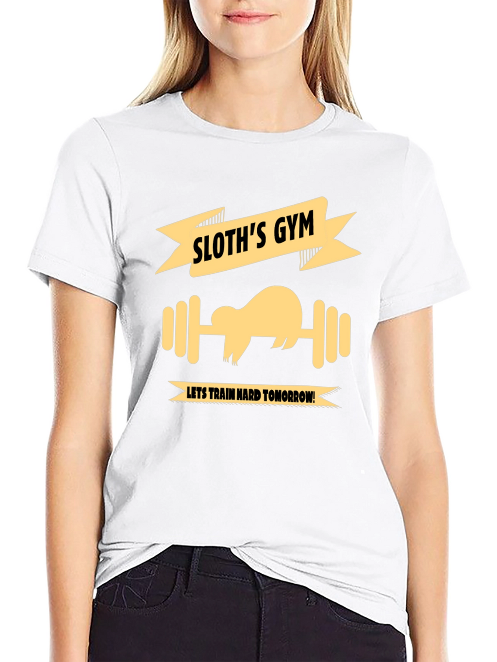 Sloths Gym Black T-Shirt