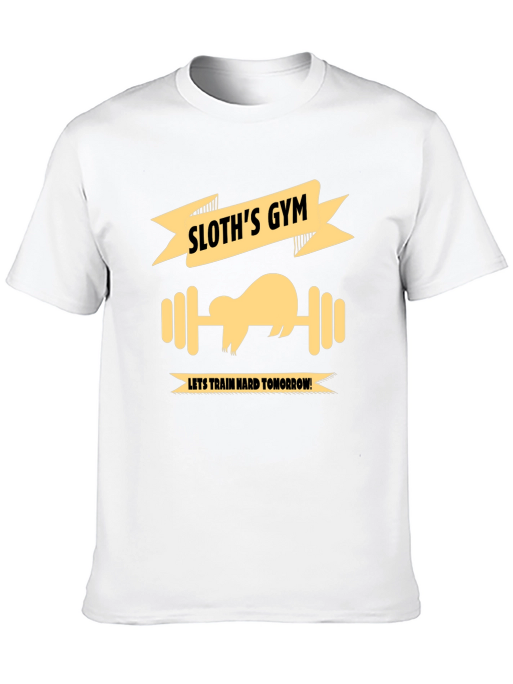 Sloths Gym Black T-Shirt