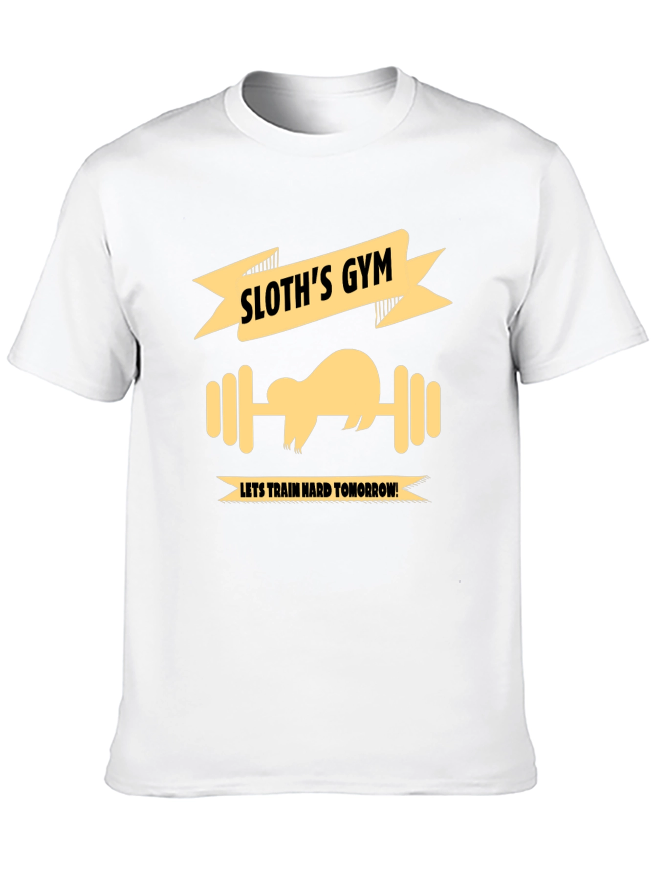Sloths Gym Black T-Shirt