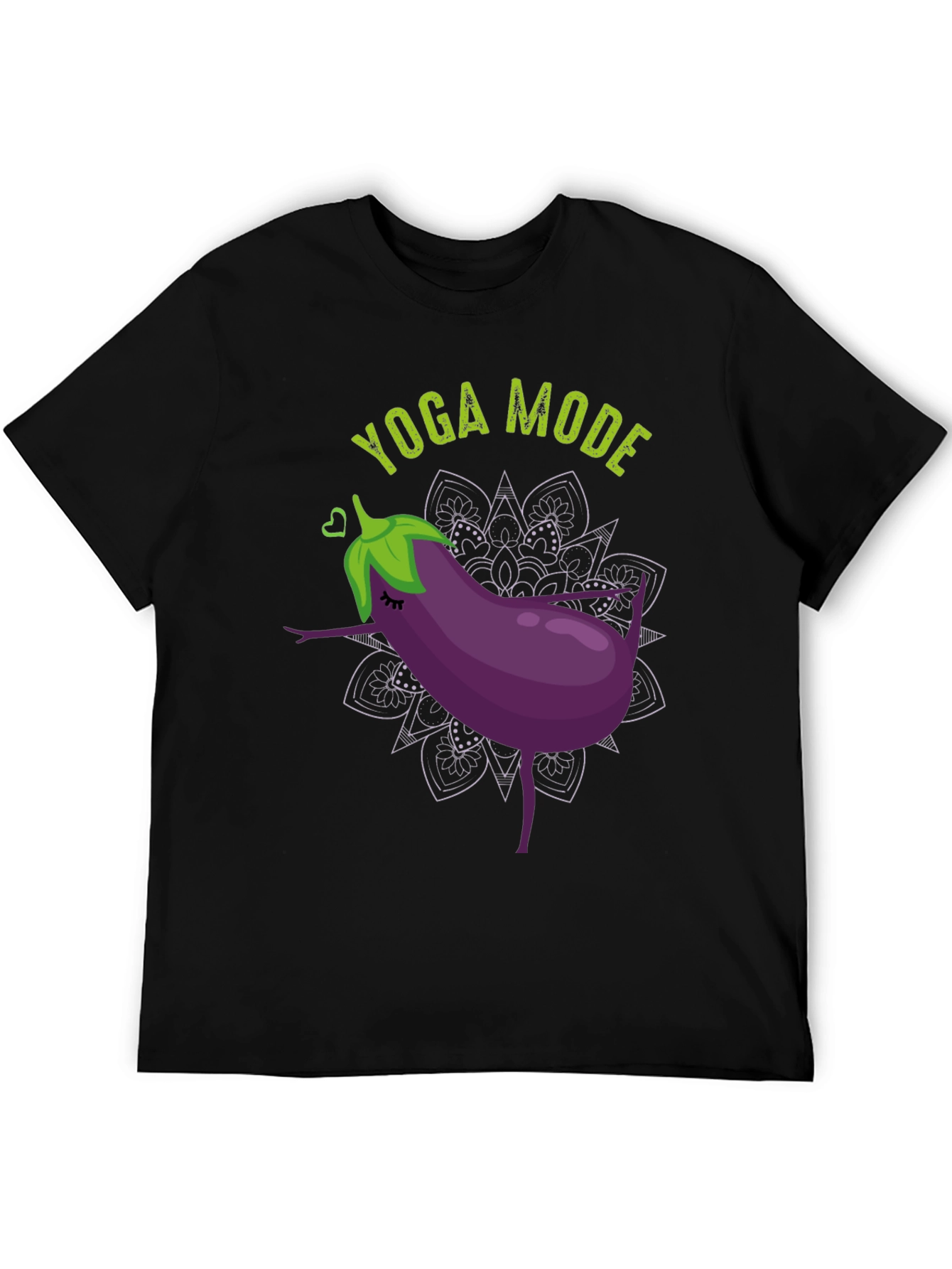 Yoga Mode Eggplant Graphic Tee
