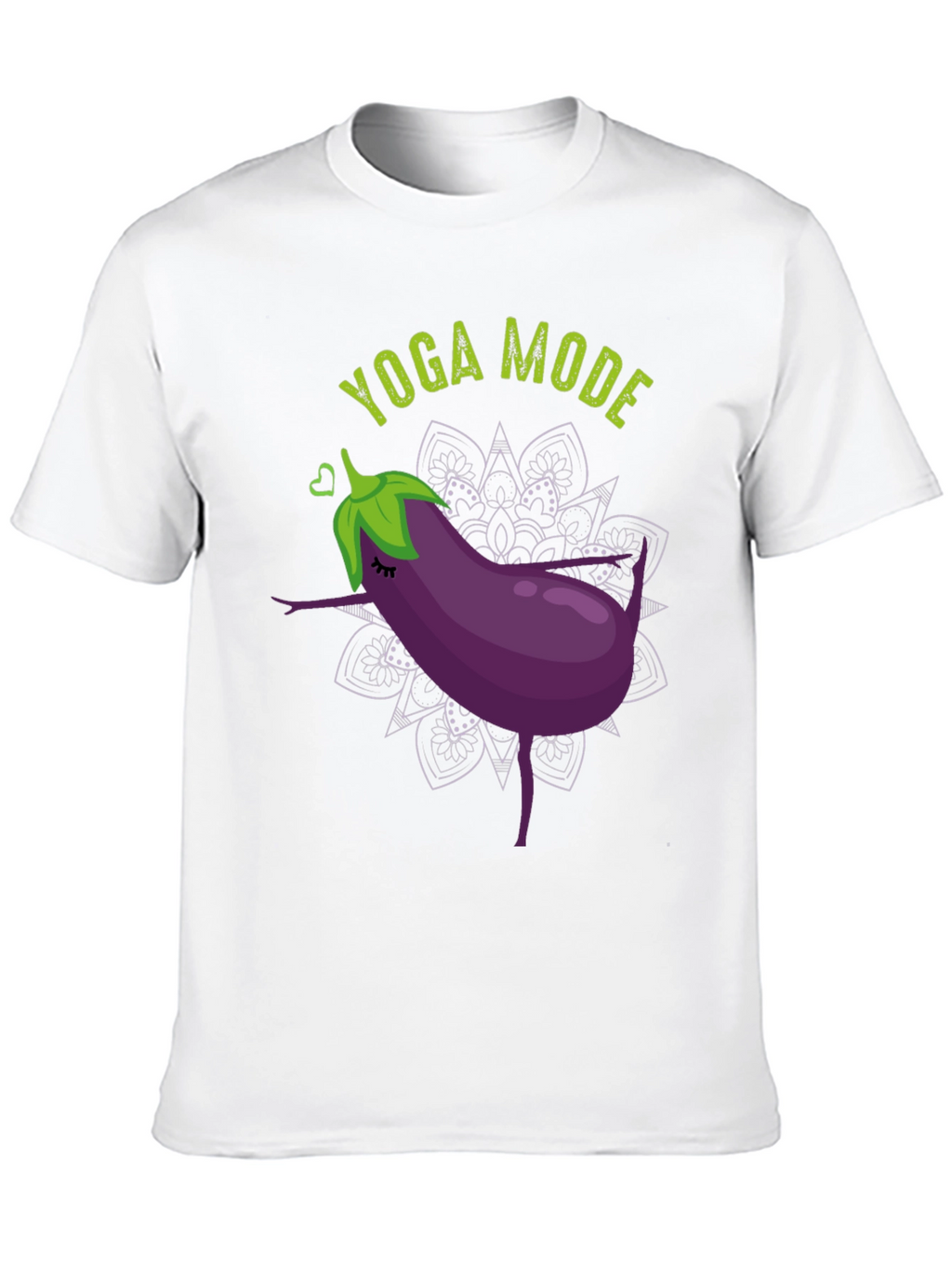 Yoga Mode Eggplant Graphic Tee