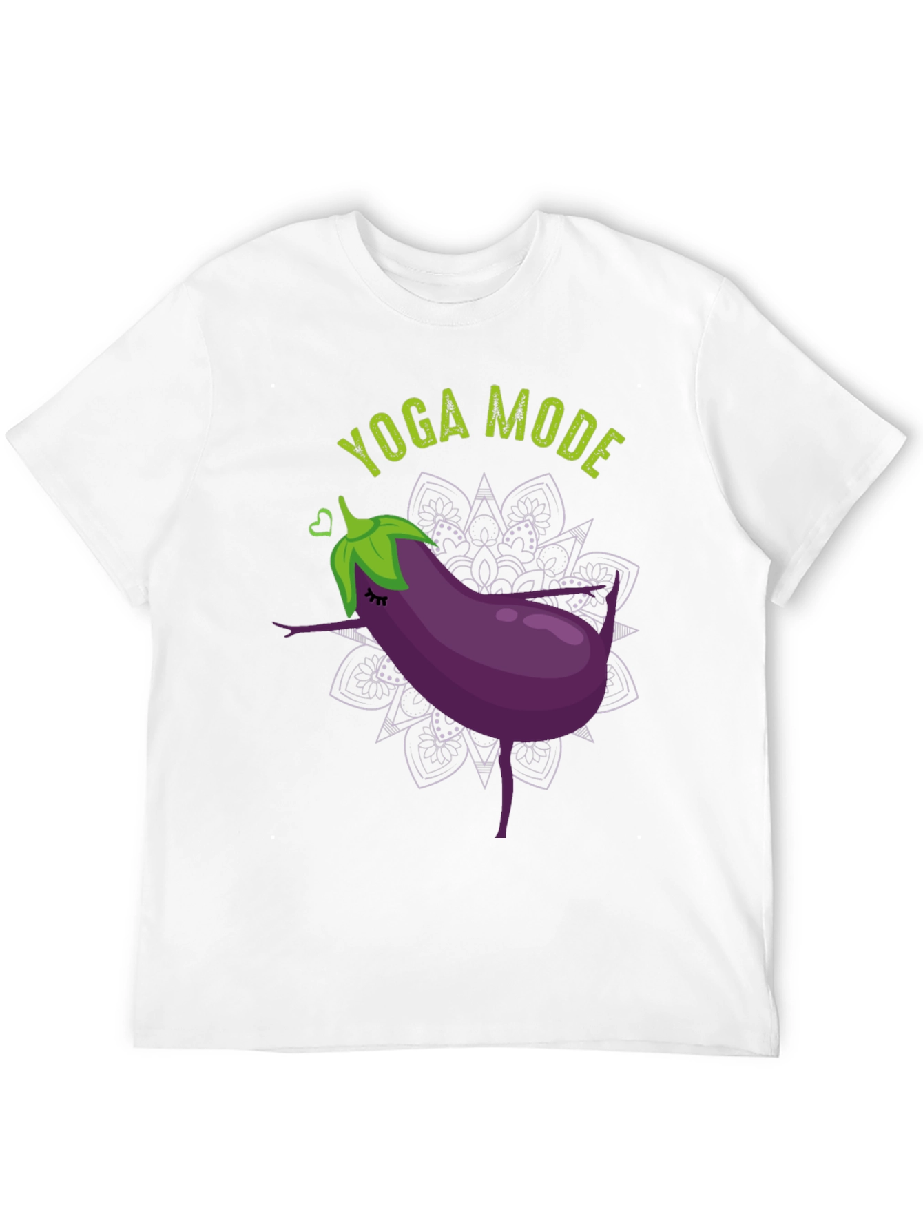 Yoga Mode Eggplant Graphic Tee