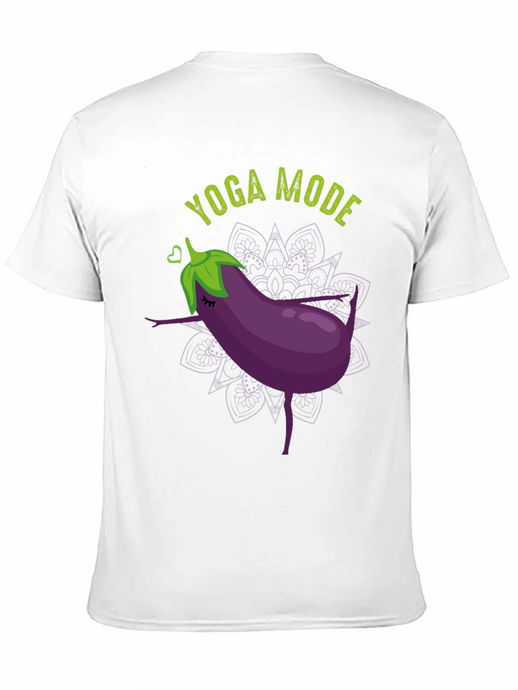 Yoga Mode Eggplant Graphic Tee