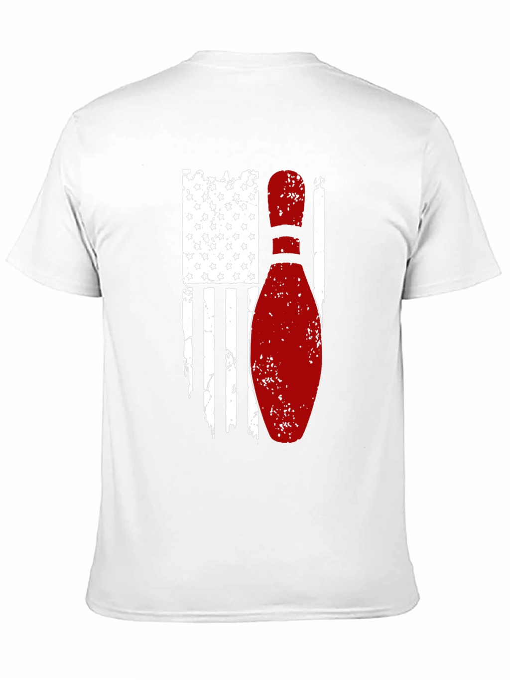 Bowling American Flag Graphic T-Shirt