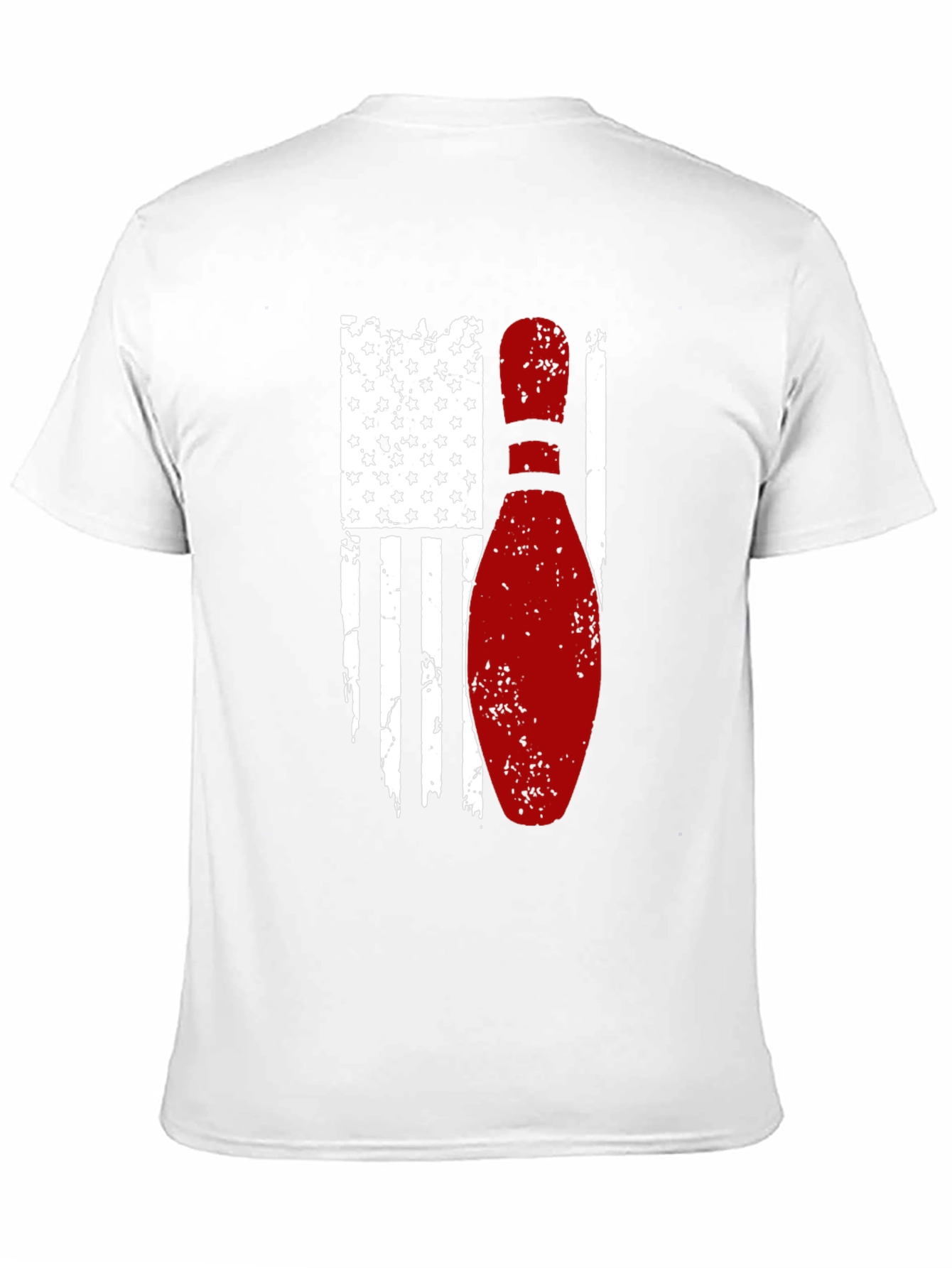 Bowling American Flag Graphic T-Shirt