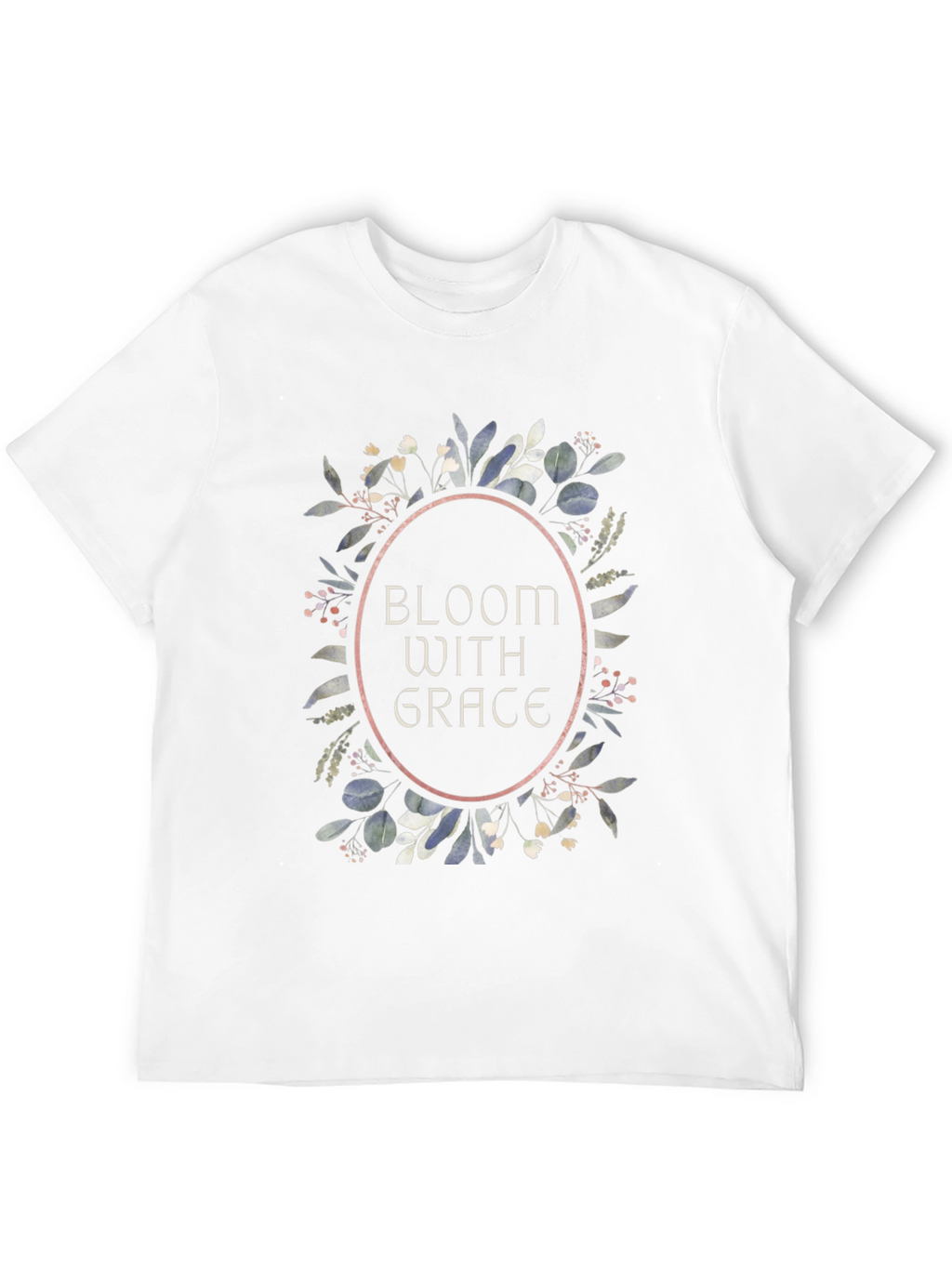 Bloom With Grace Graphic Tee - Stylish Black T-Shirt