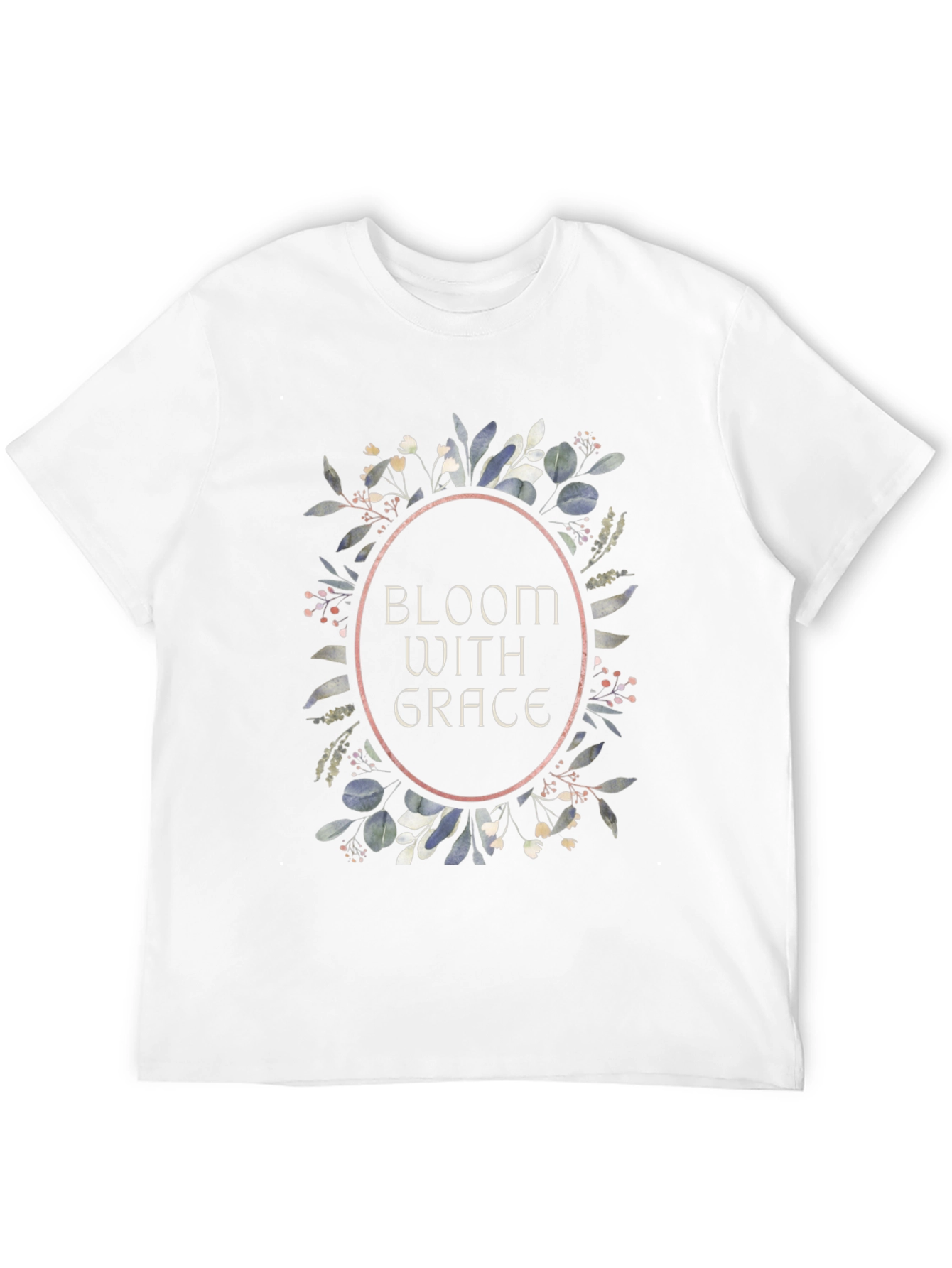 Bloom With Grace Graphic Tee - Stylish Black T-Shirt