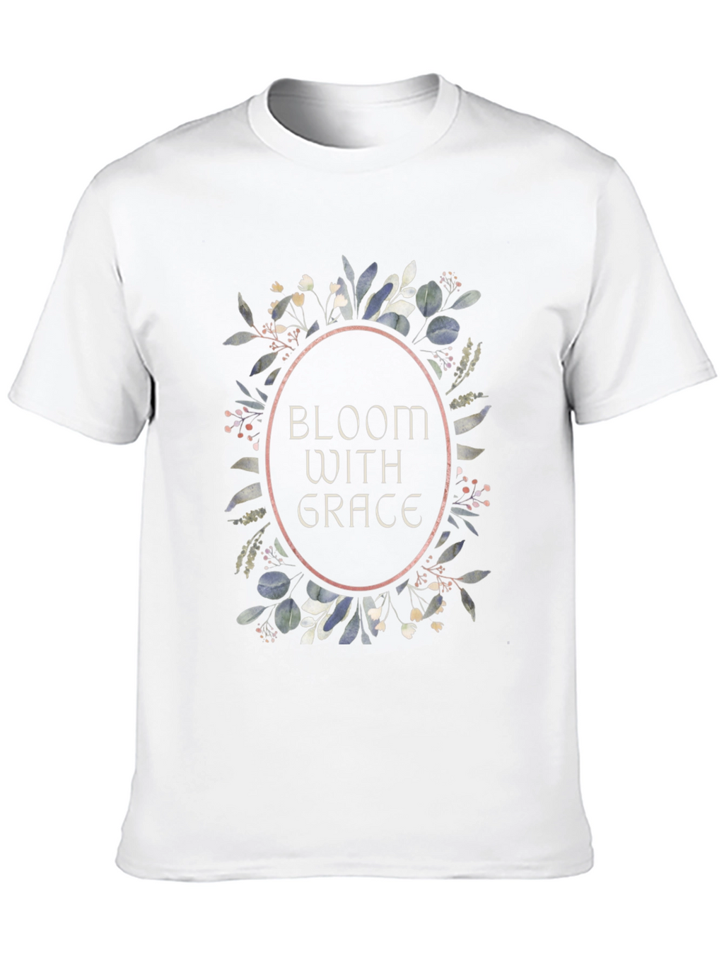 Bloom With Grace Graphic Tee - Stylish Black T-Shirt