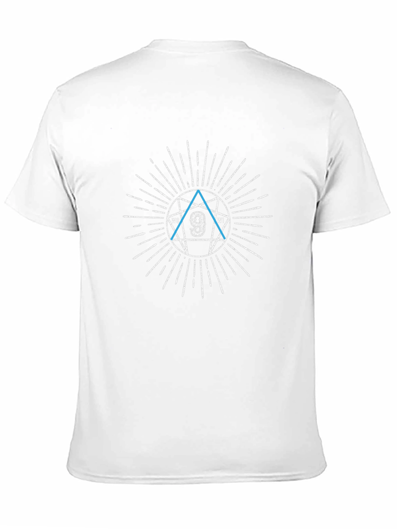 Mens Black Graphic T-Shirt - Nine Star Design