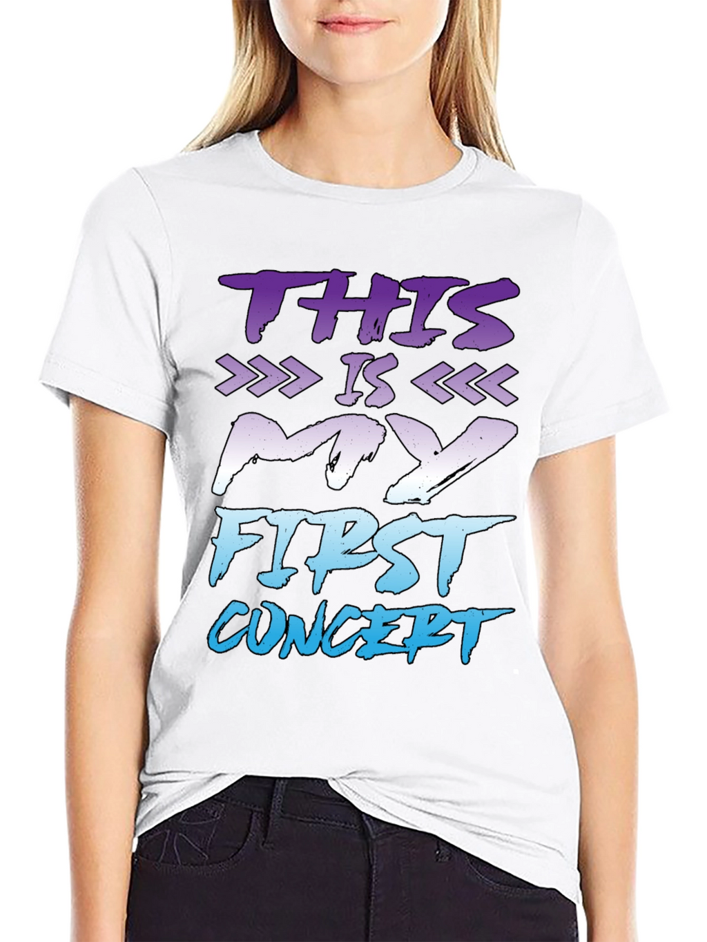 First Concert T-Shirt - Black Graphic Tee