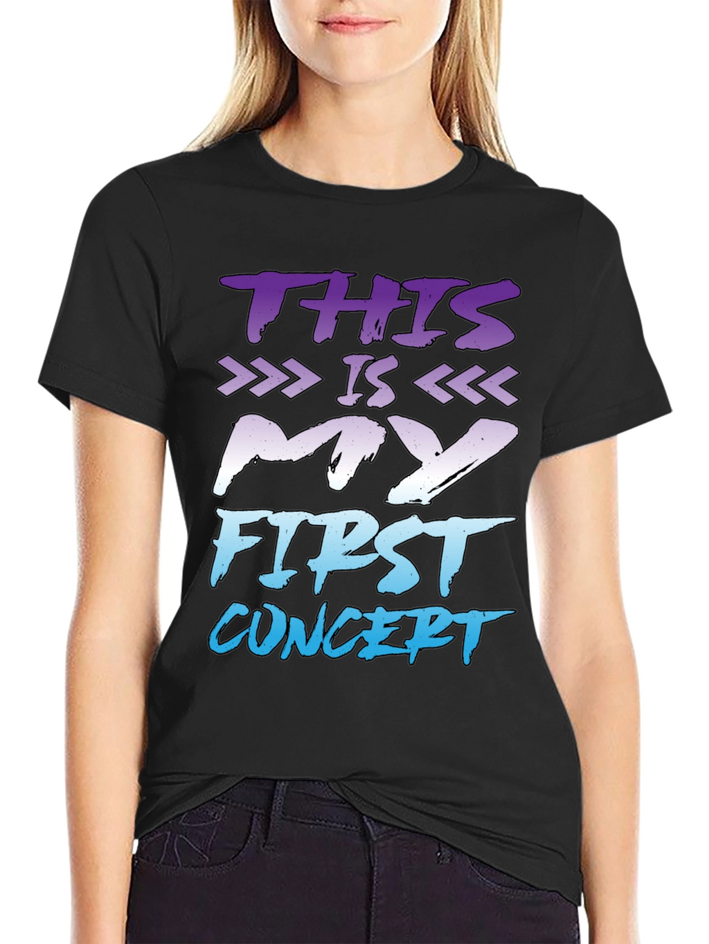 First Concert T-Shirt - Black Graphic Tee