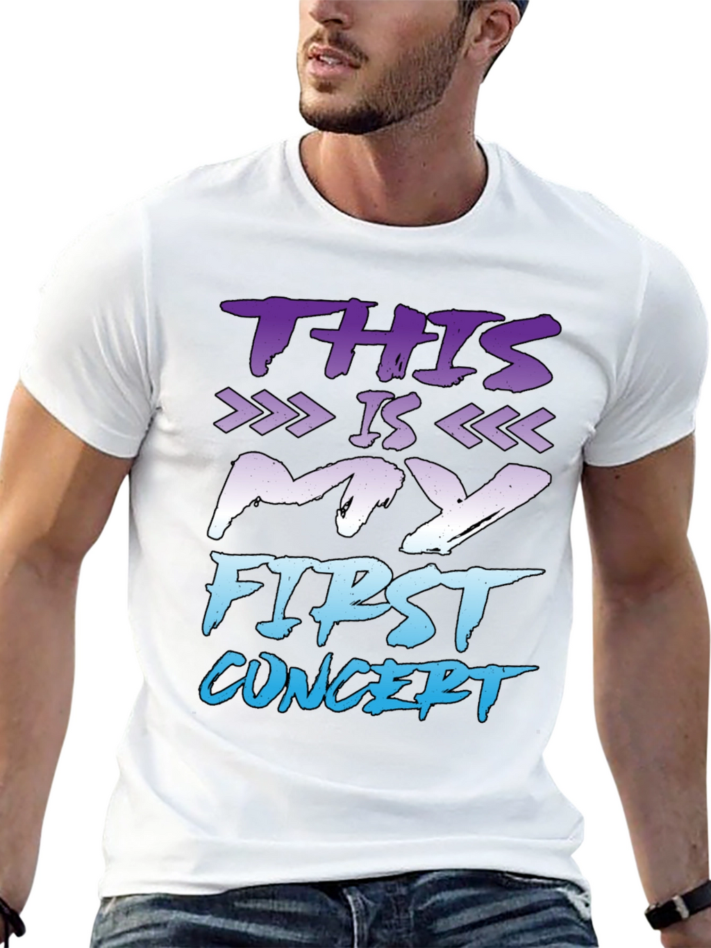First Concert T-Shirt - Black Graphic Tee