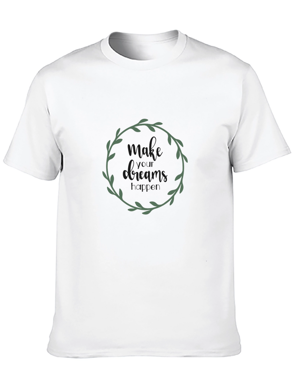 Make Your Dreams Happen Black Graphic Tee
