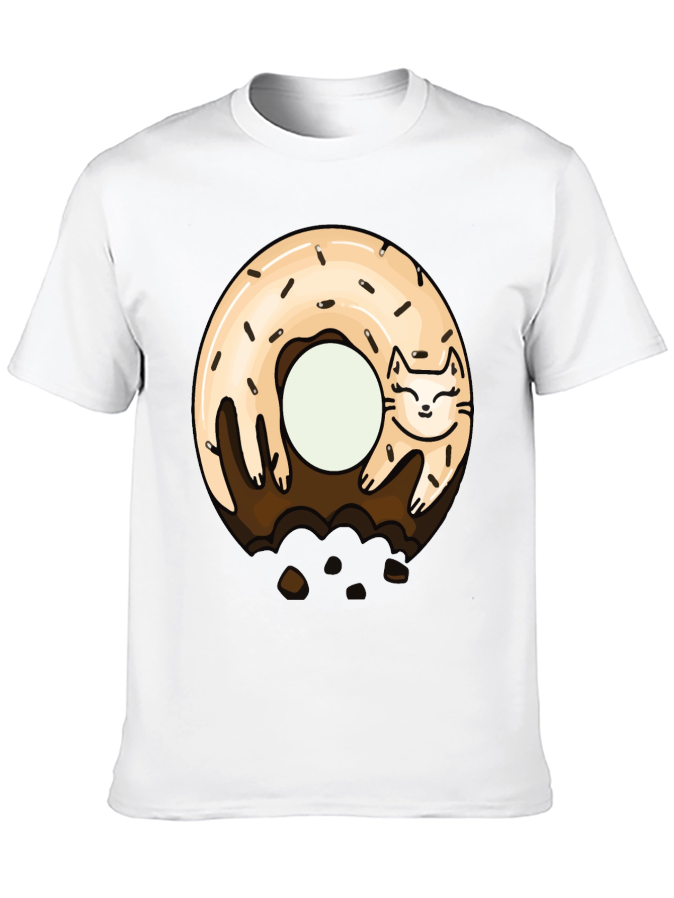 Cat Donut T-Shirt - Sweet & Funny Graphic Tee