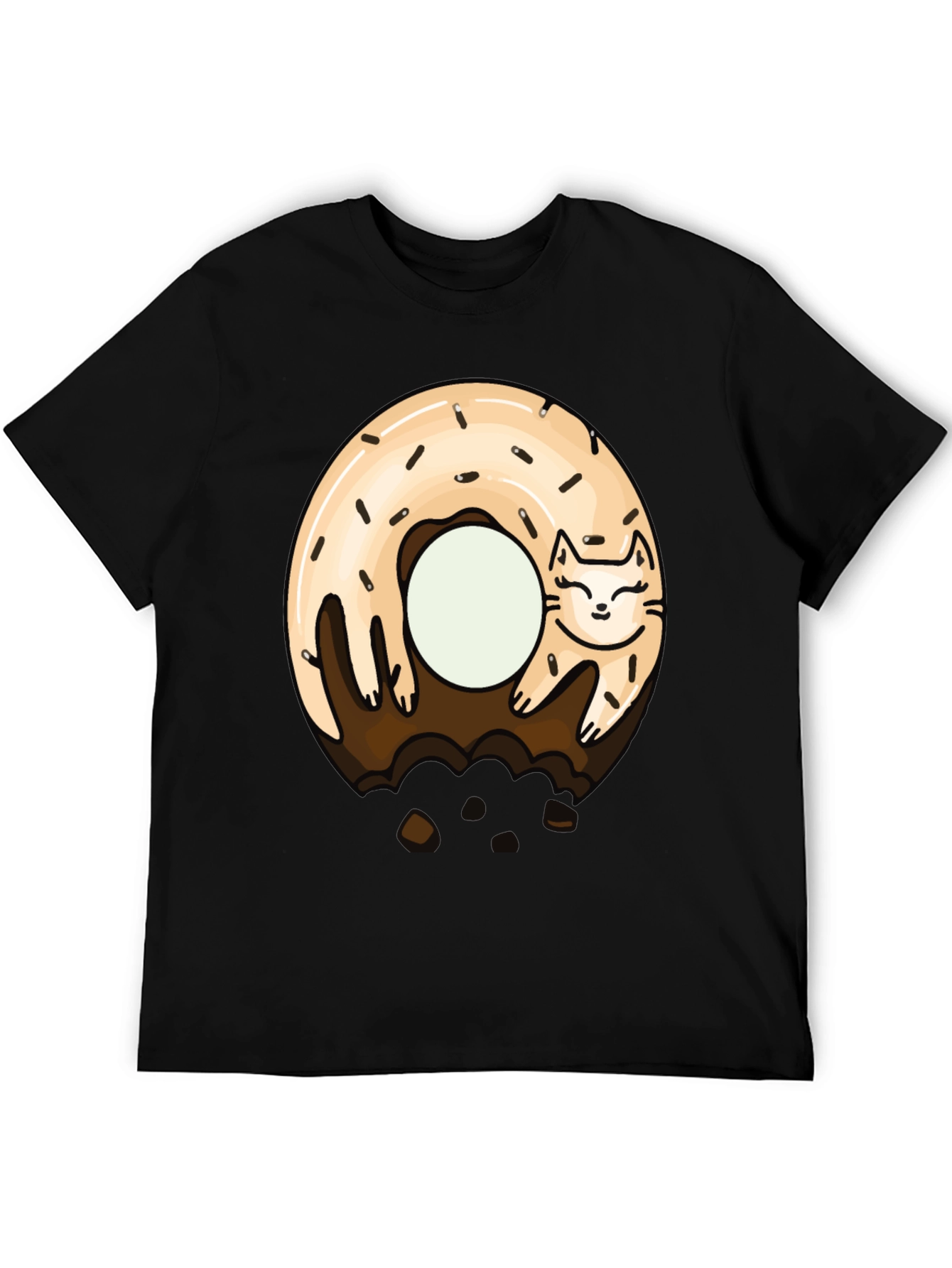 Cat Donut T-Shirt - Sweet & Funny Graphic Tee